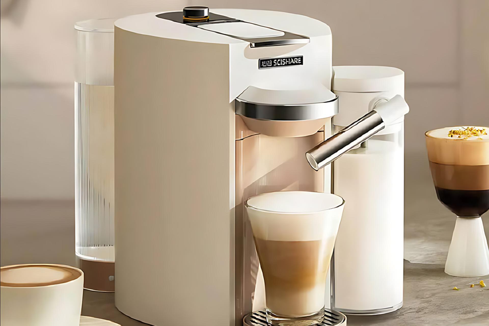 نمای چپ اسپرسو ساز شیائومی Xiaomi Mijia Scishare 1205 S