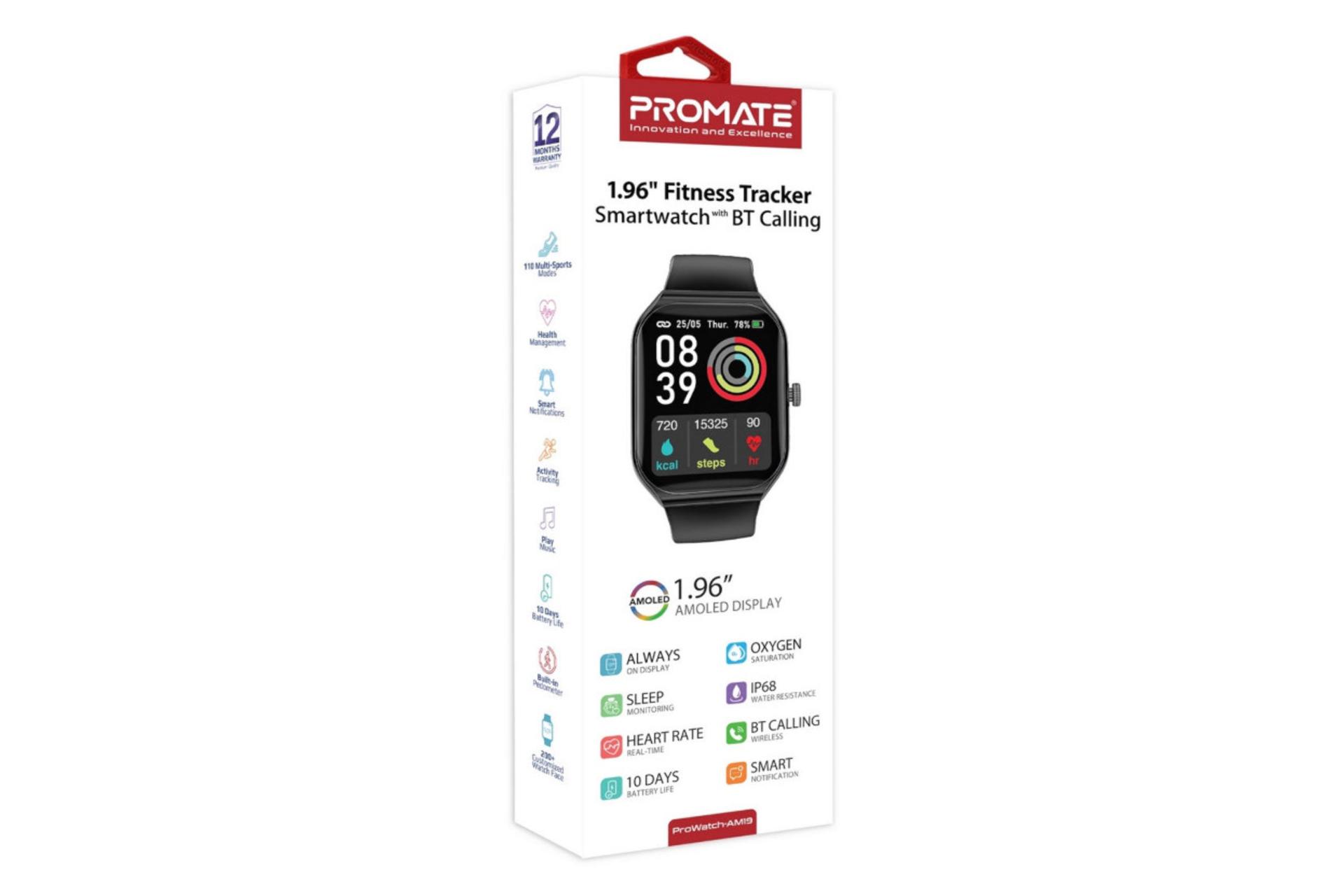 جعبه ساعت هوشمند پرومیت Promate ProWatch-AM19