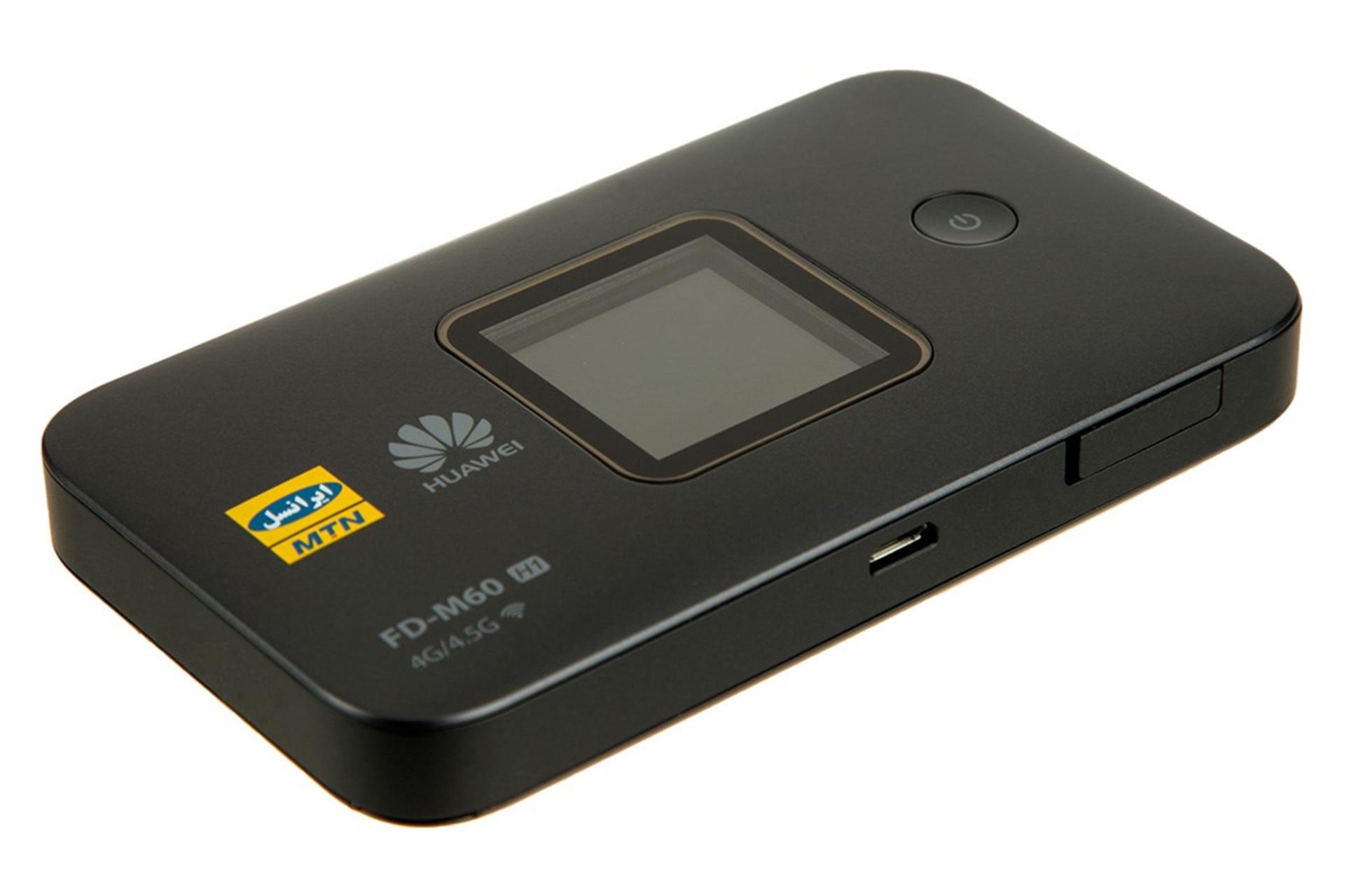 نمای کناری مودم و روتر سیم‌ کارتی ایرانسل Irancell FD-M60 H1