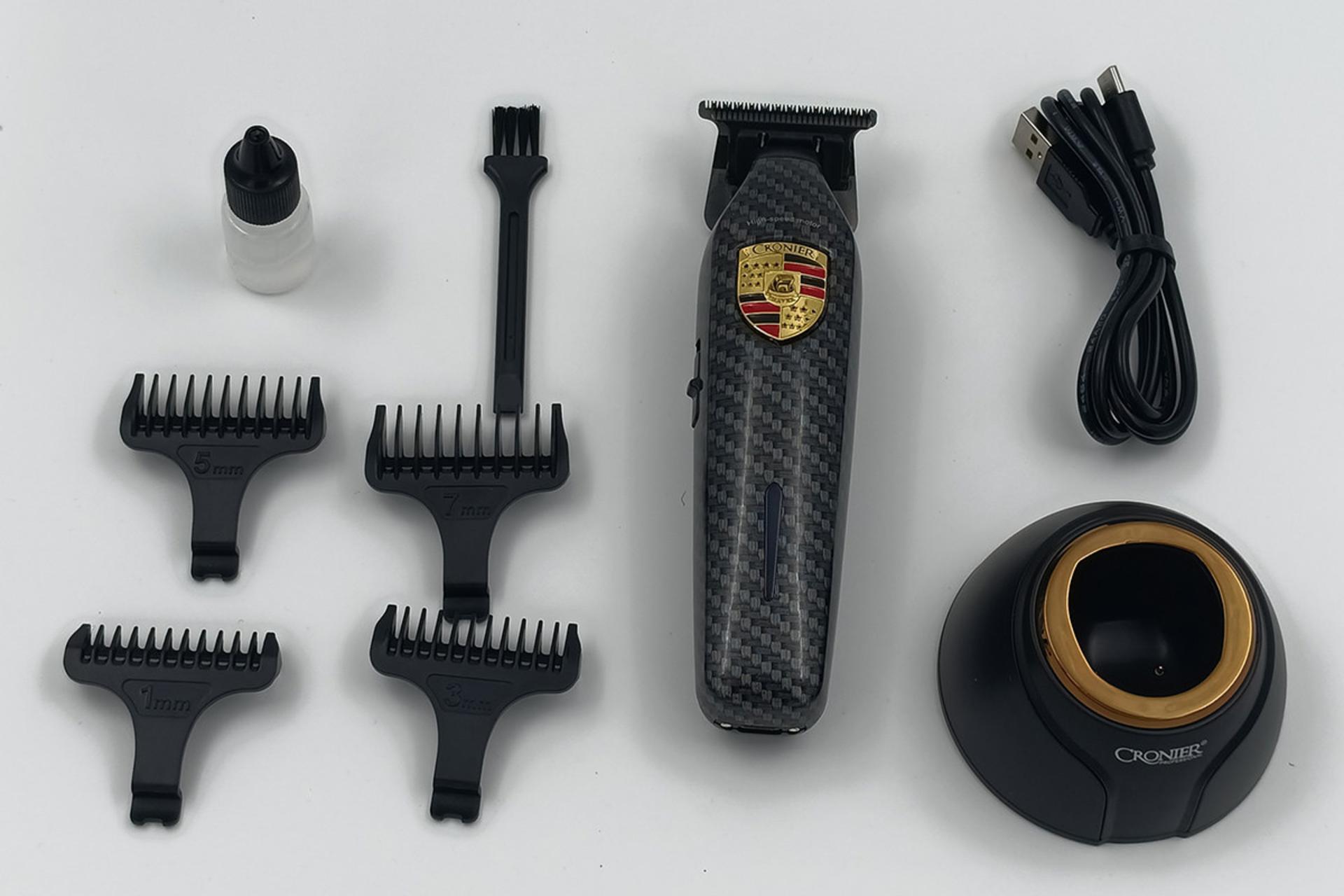 ماشین اصلاح کرونیر CRONIER CR-1297 نمای لوازم همراه