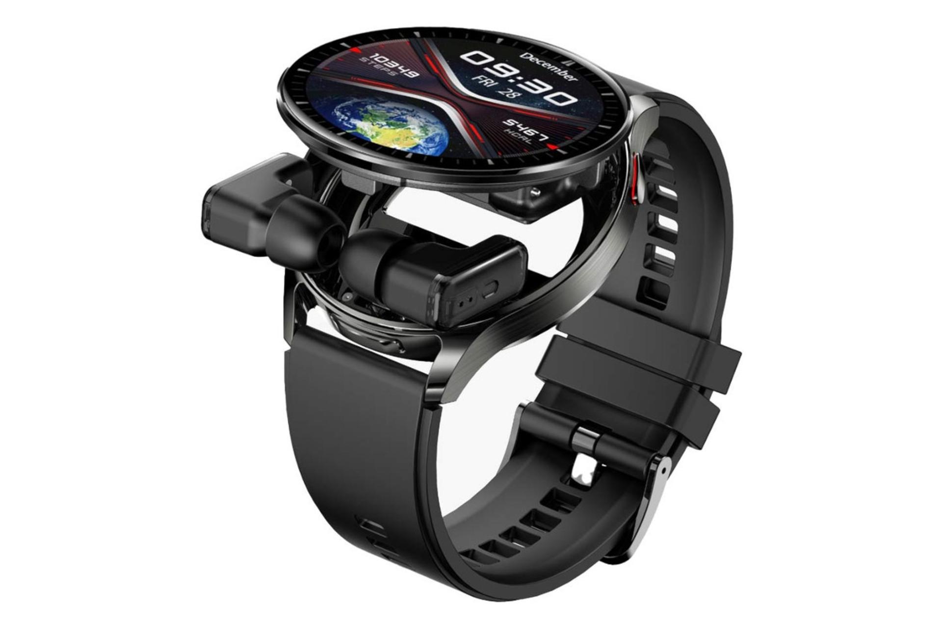 ساعت هوشمند پرودو Porodo Pulse مشکی همراه ایرباد