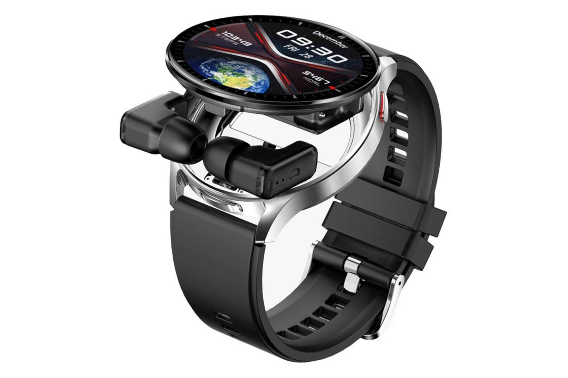 ساعت هوشمند پرودو Porodo Pulse نقره ای همراه ایرباد