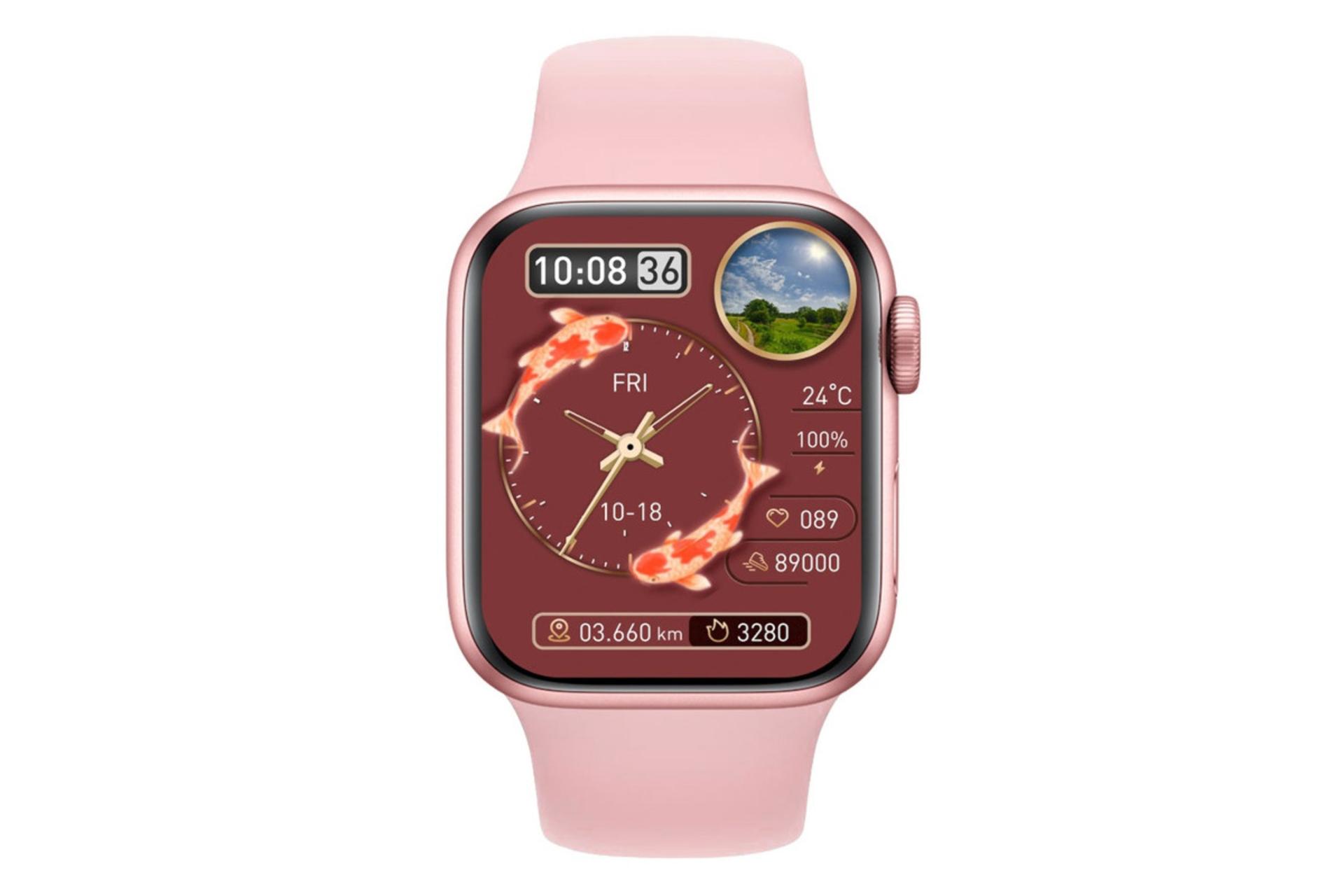 ساعت هوشمند پرودو Porodo Blue EXCELLO طلایی از نمای روبرو