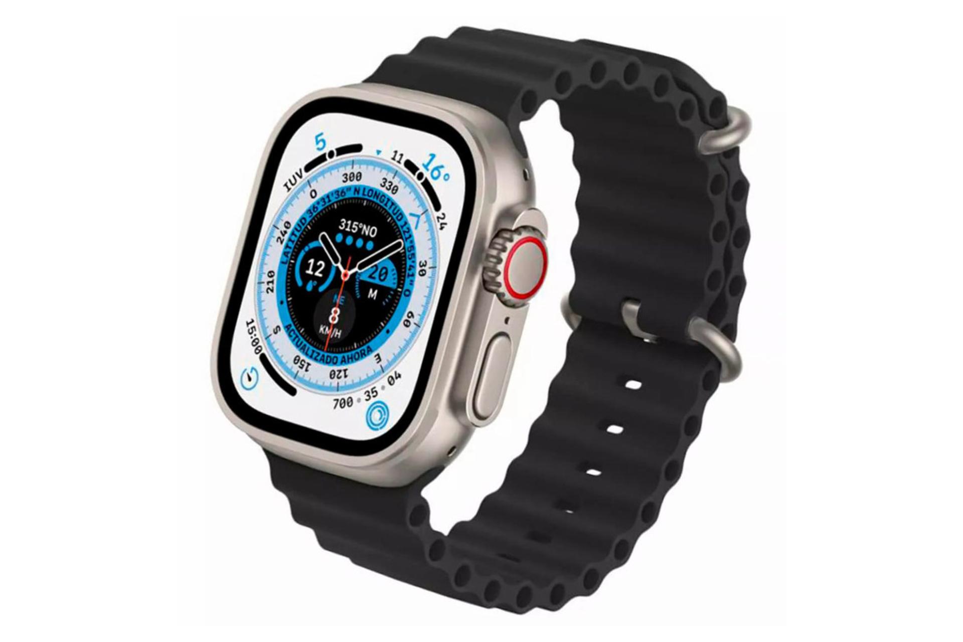 ساعت هوشمند بلولری Blulory Glifo 8 Ultra با بند مشکی