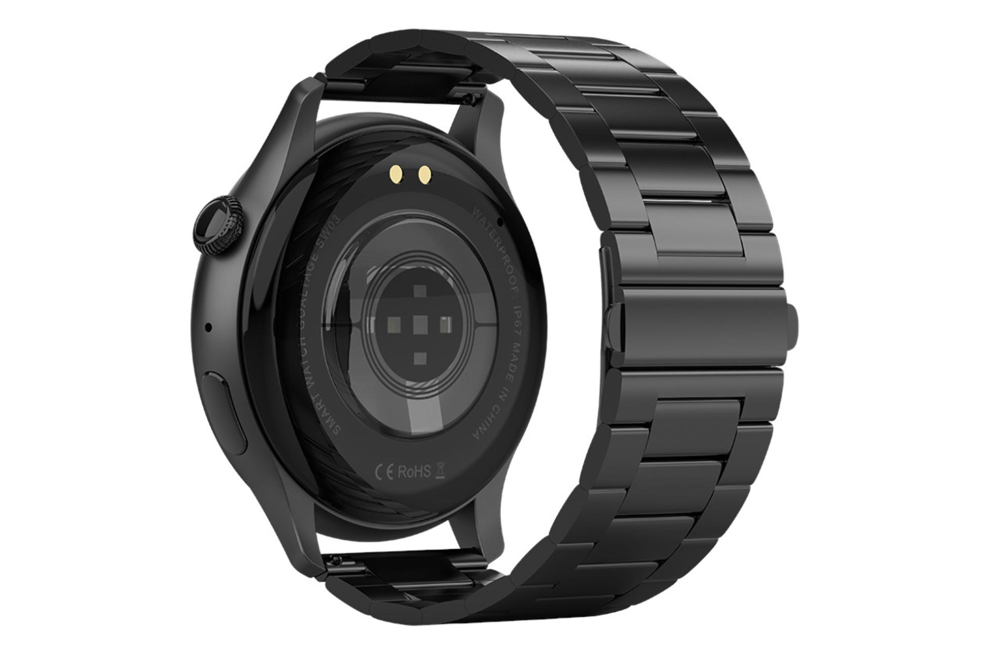 پشت ساعت هوشمند گلتیج Goaltage SW03 مشکی