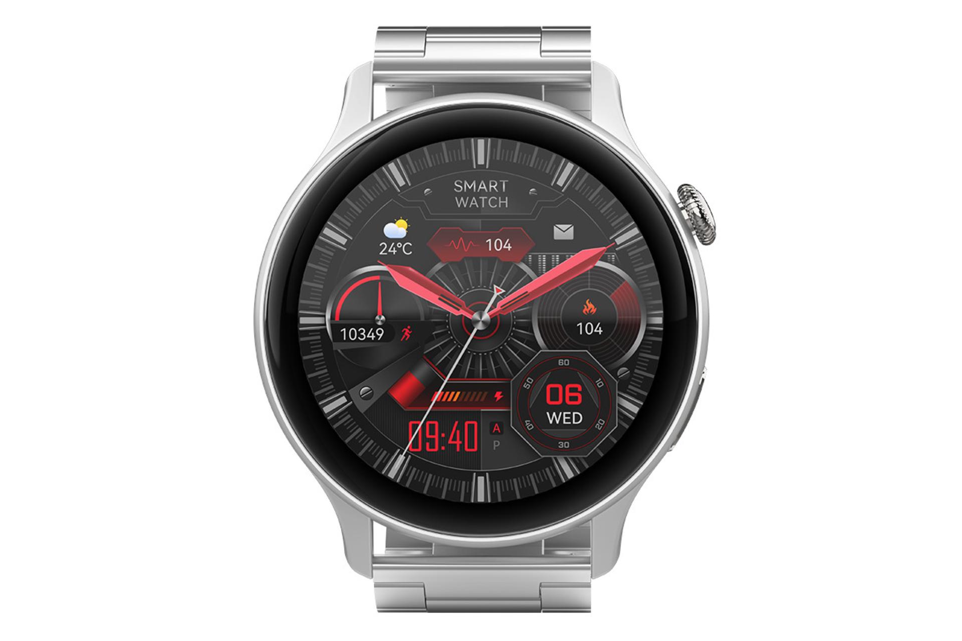 ساعت هوشمند گلتیج Goaltage SW03 نقره ای از نمای روبرو