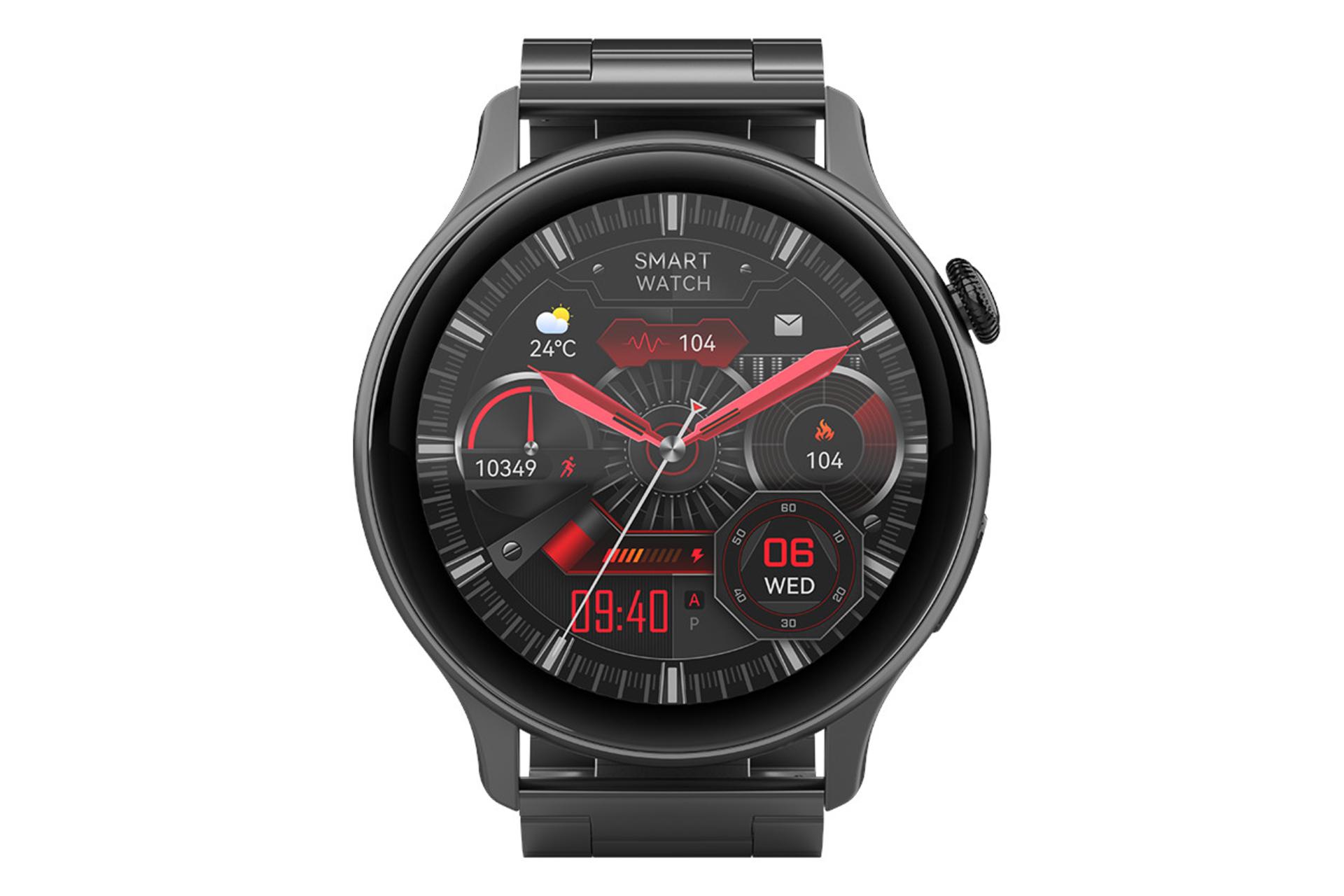 ساعت هوشمند گلتیج Goaltage SW03 مشکی از نمای روبرو