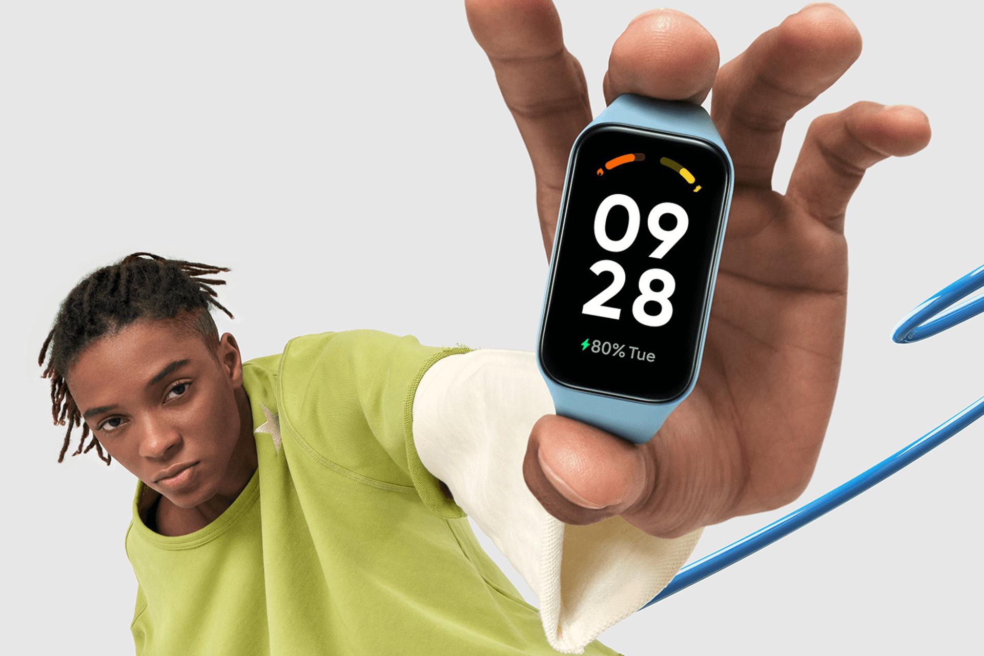 ابعاد ساعت هوشمند ردمی اسمارت بند 2 شیائومی آبی / Xiaomi Redmi Smart Band 2