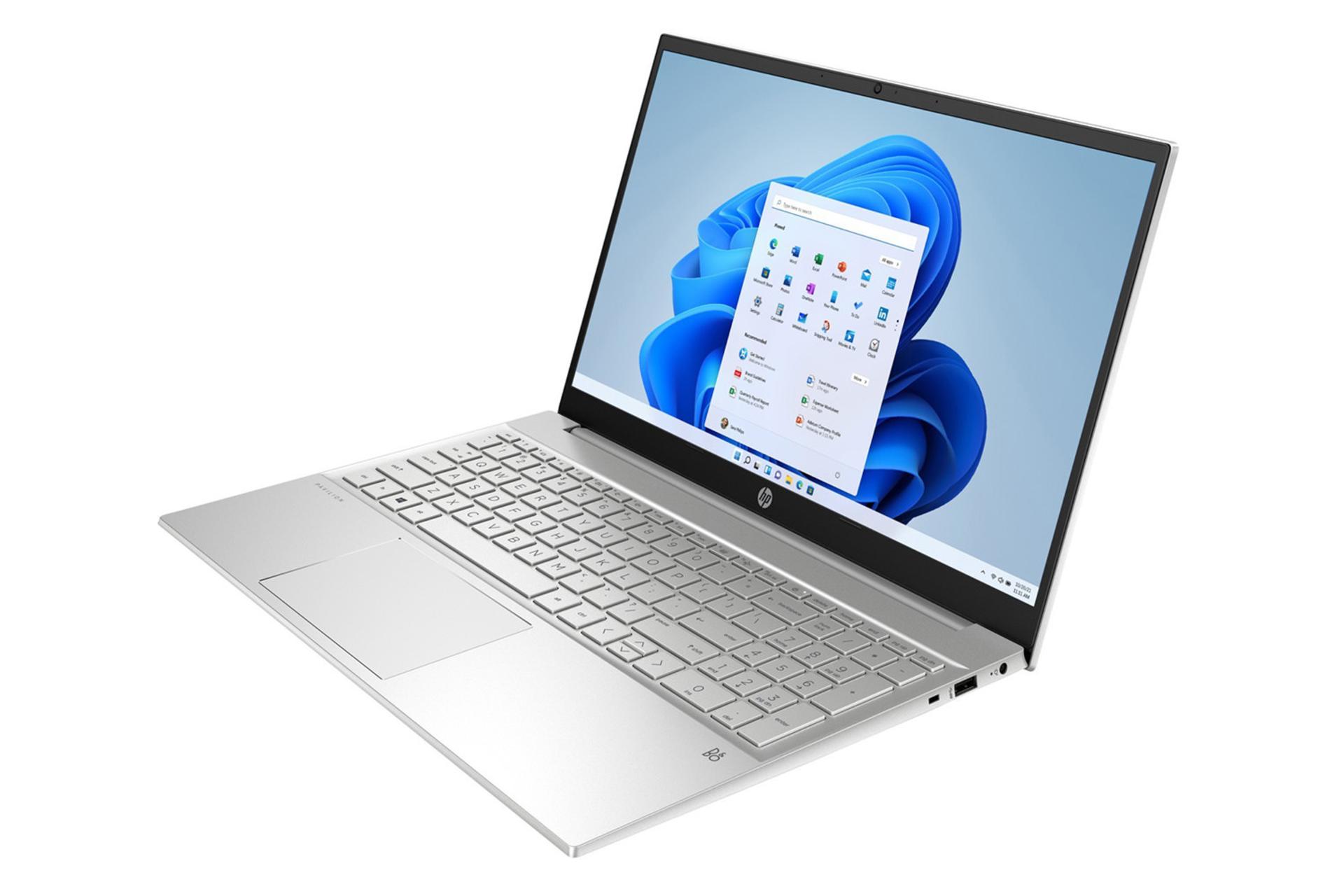 لپ تاپ اچ پی HP Pavilion 15-EG3053CL نمای جلو و راست