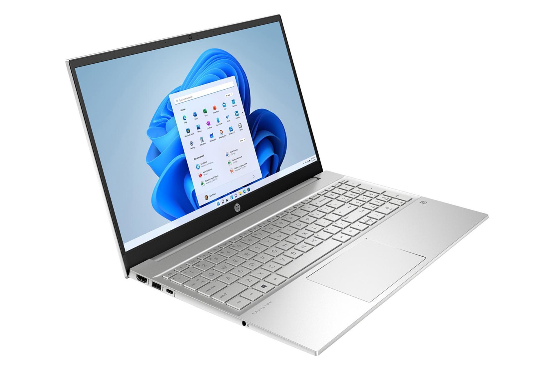 لپ تاپ اچ پی HP Pavilion 15-EG3053CL نمای جلو و چپ