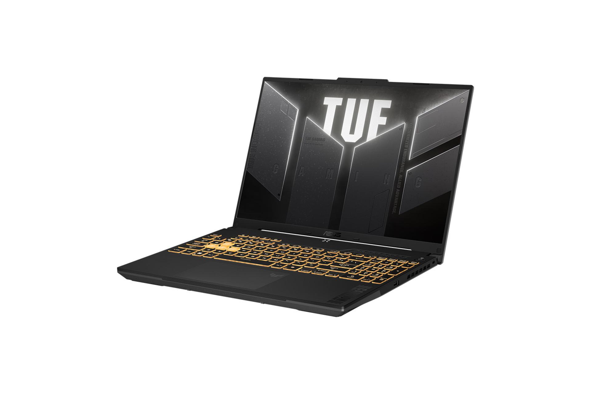 لپ تاپ ایسوس ASUS TUF Gaming F16 FX607 نمای جلو و راست