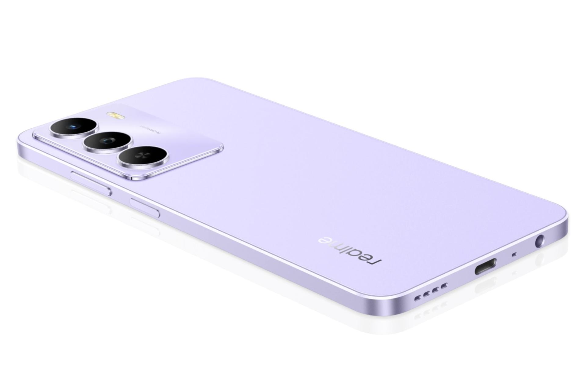 نمای جانبی گوشی موبایل ریلمی Narzo 80 لایت ارغوانی / Realme Narzo 80 Lite