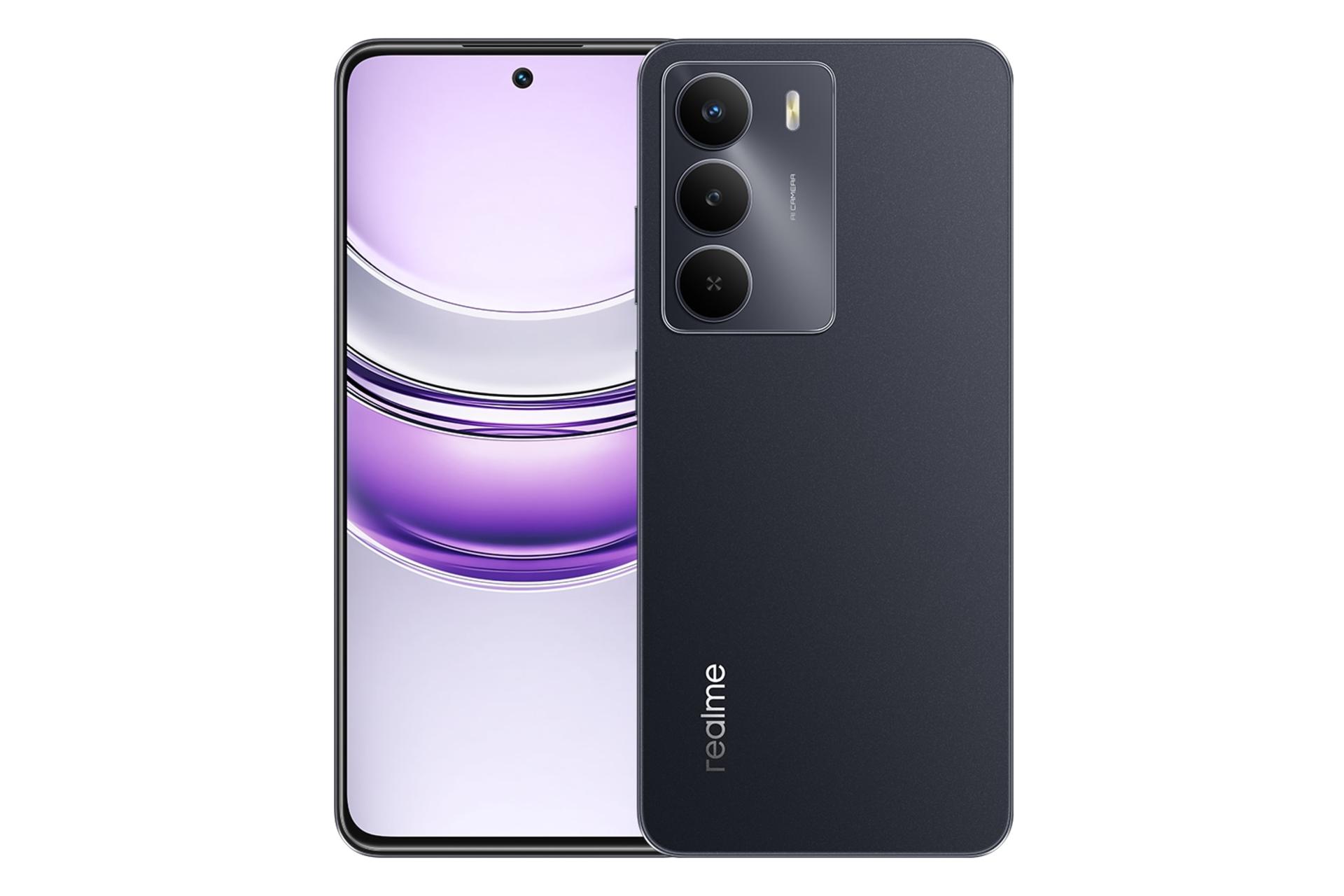 پنل جلو و پشت گوشی موبایل ریلمی Narzo 80 لایت مشکی / Realme Narzo 80 Lite