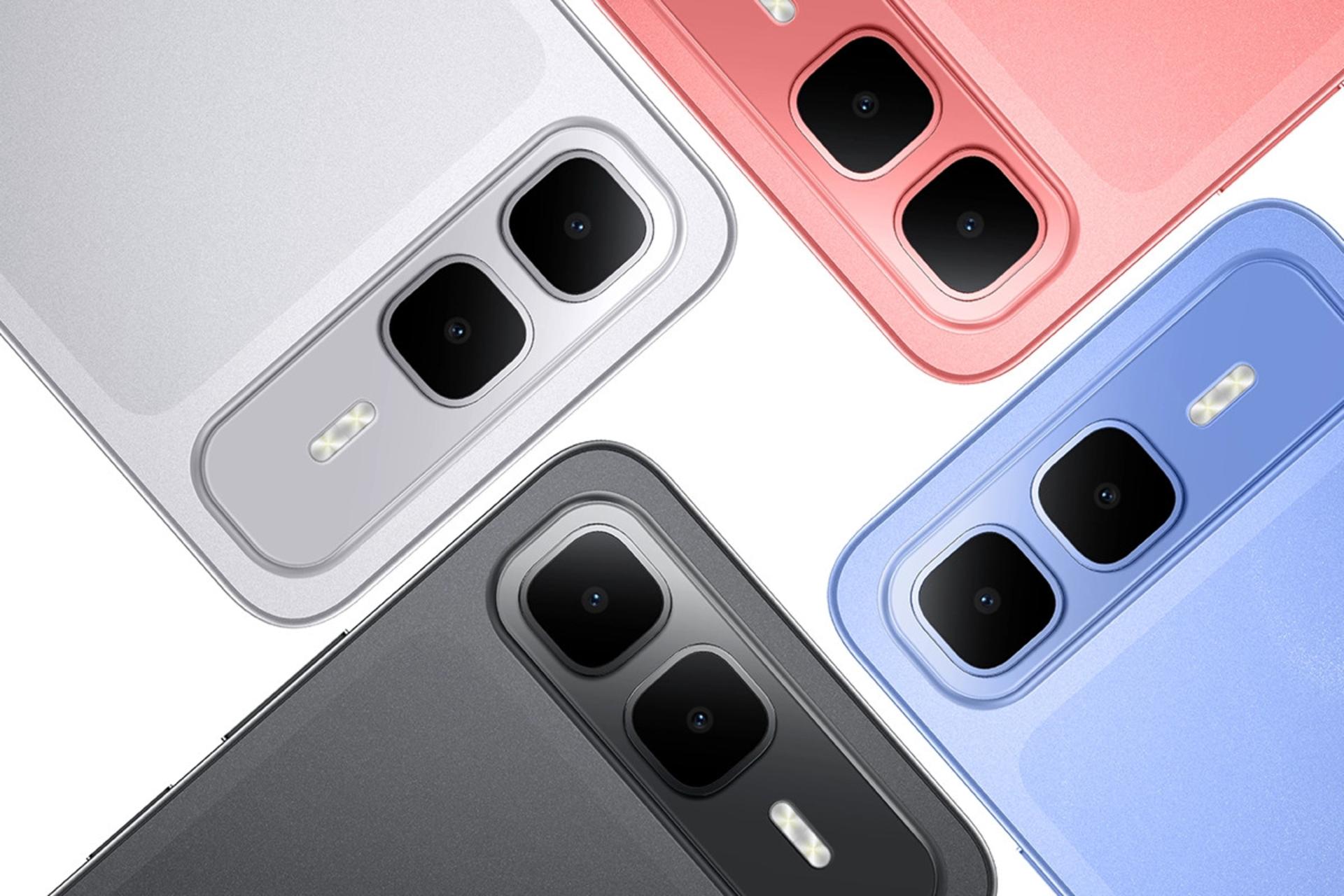 چینش دوربین گوشی موبایل اسمارت 10 پلاس اینفینیکس در رنگ های مختلف / Infinix Smart 10 Plus