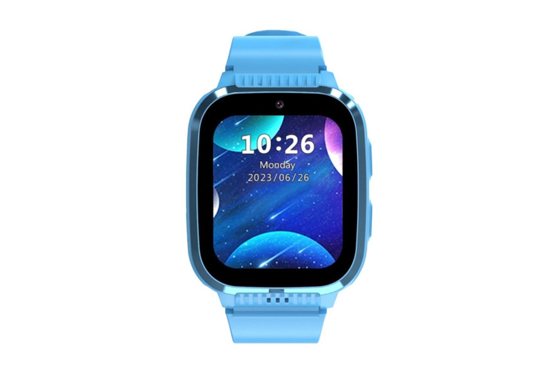 ساعت هوشمند پرودو Porodo Kids 4G آبی از نمای روبرو