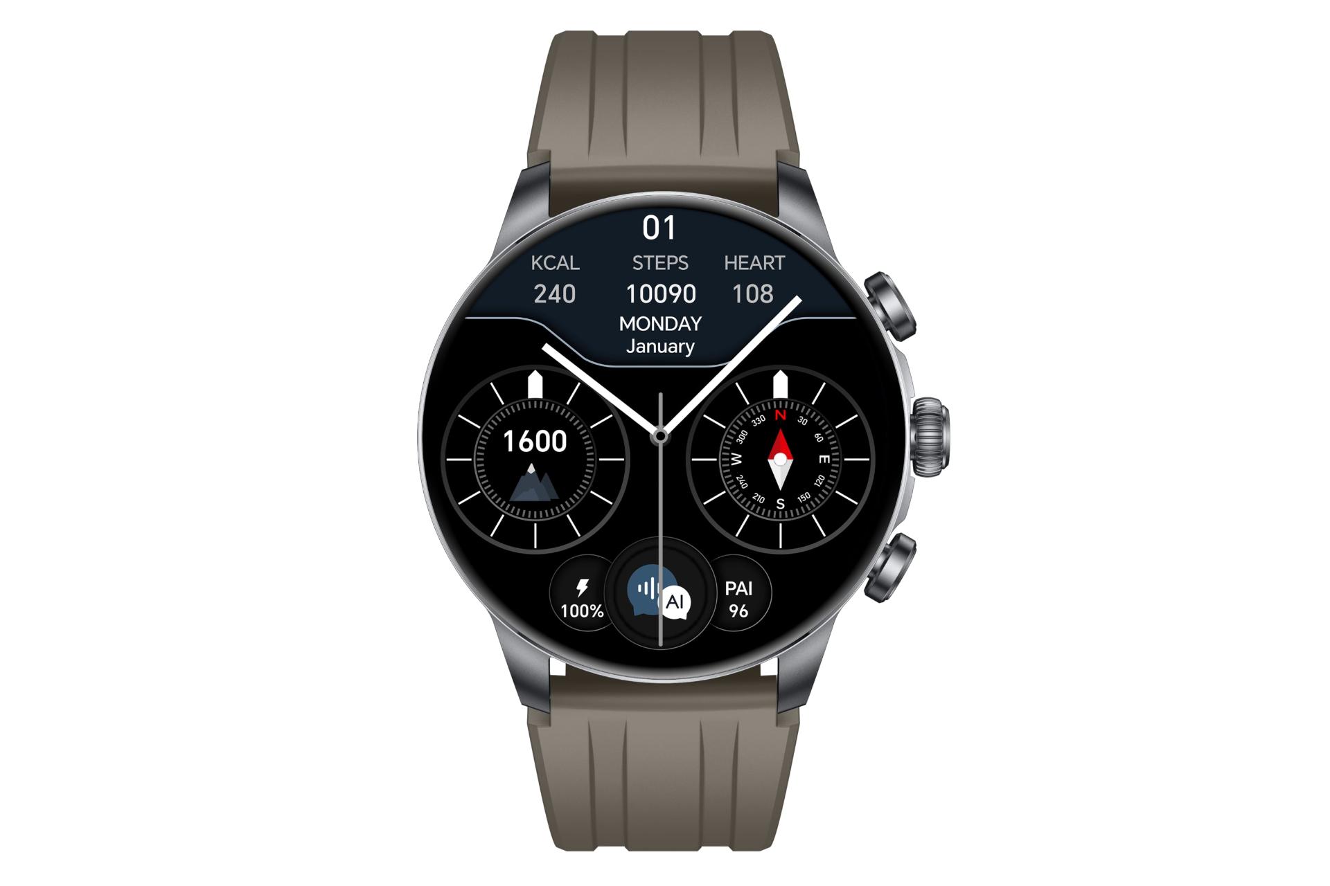 ساعت هوشمند شیائومی Xiaomi Glorimi GX CLASSICFIT از نمای روبرو