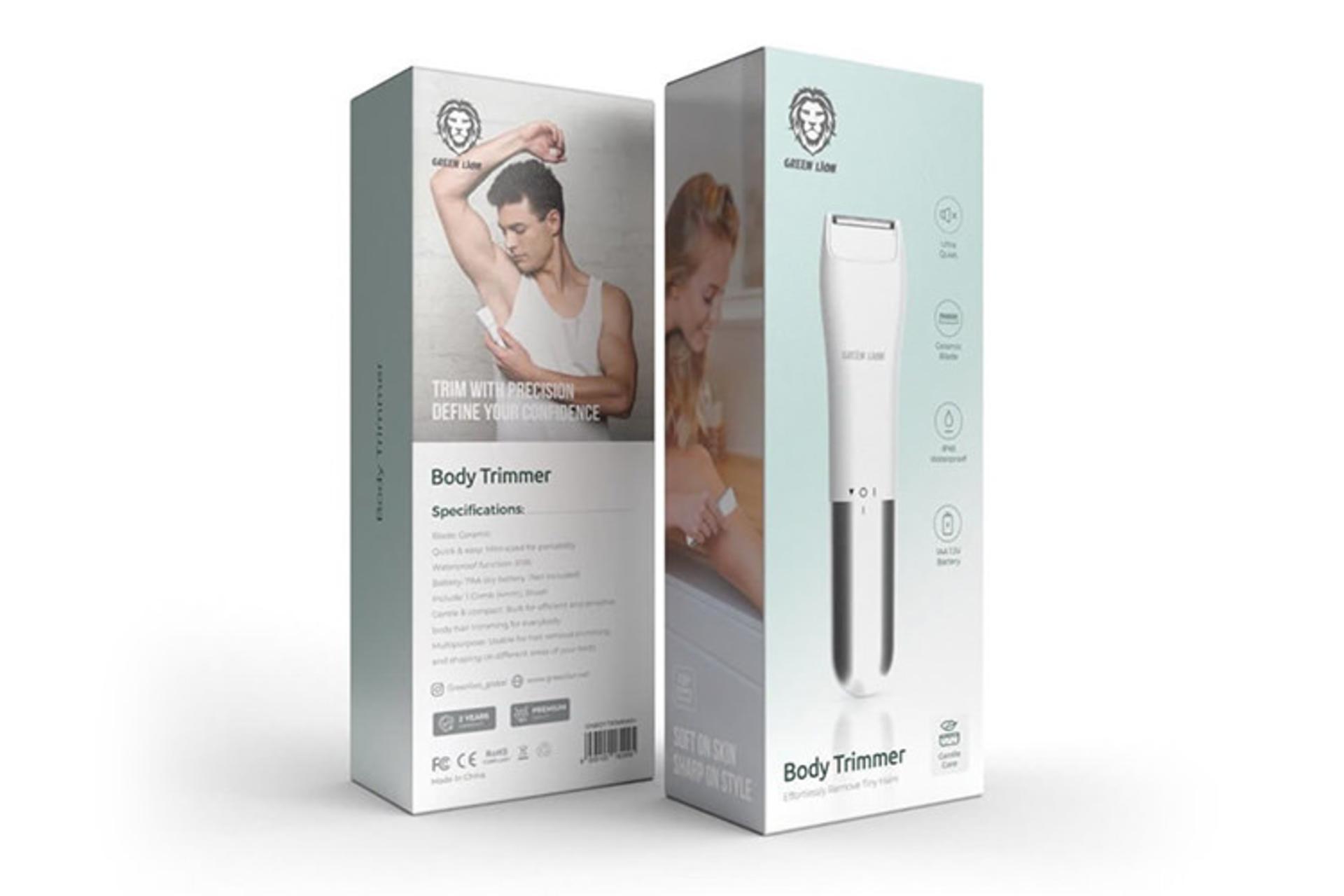 ماشین اصلاح گرین لاین Green Lion Body Trimmer نمای جعبه و بسته بندی