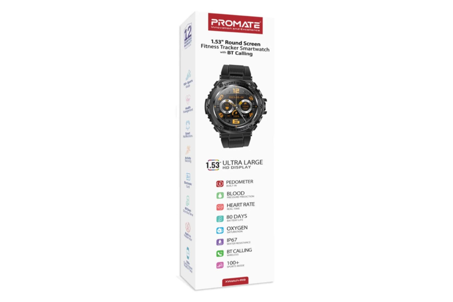 جعبه ساعت هوشمند پرومیت Promate XWatch-R19