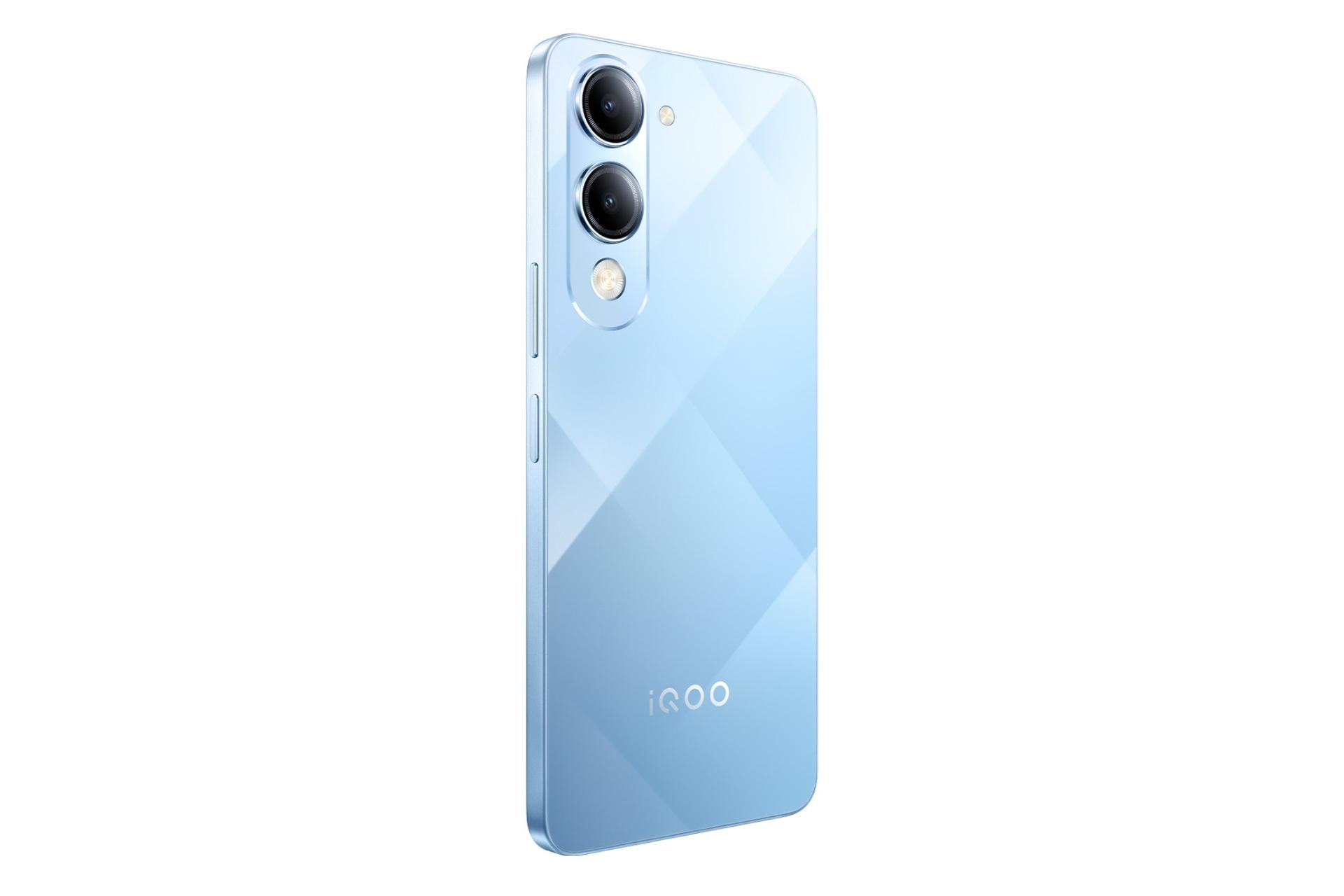 پنل پشت و چینش دوربین گوشی موبایل iQOO Z10 لایت ویوو آبی روشن / vivo iQOO Z10 Lite