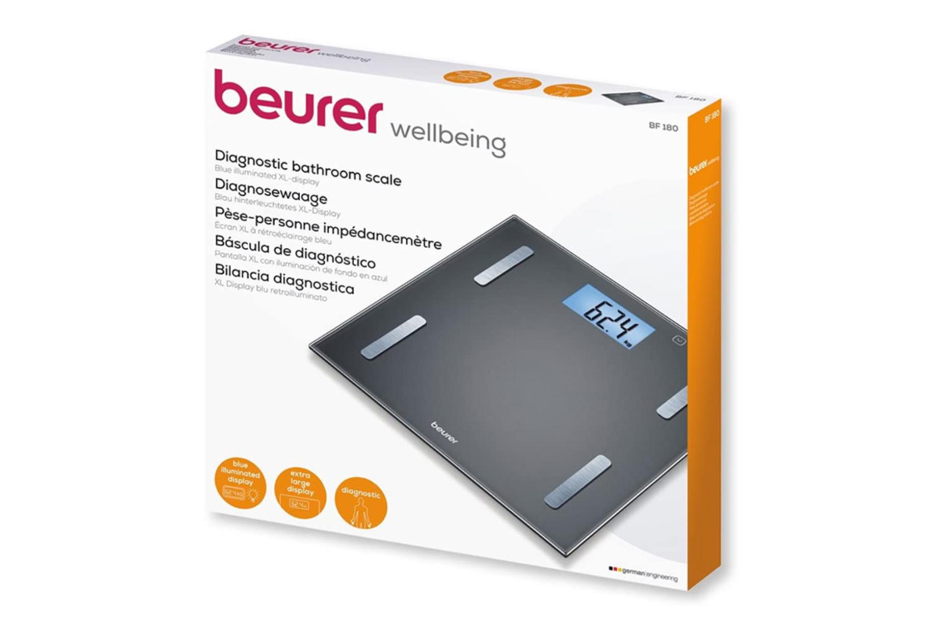 مرجع متخصصين ايران جعبه ترازوي وزن كشي بيورر Beurer BF 180