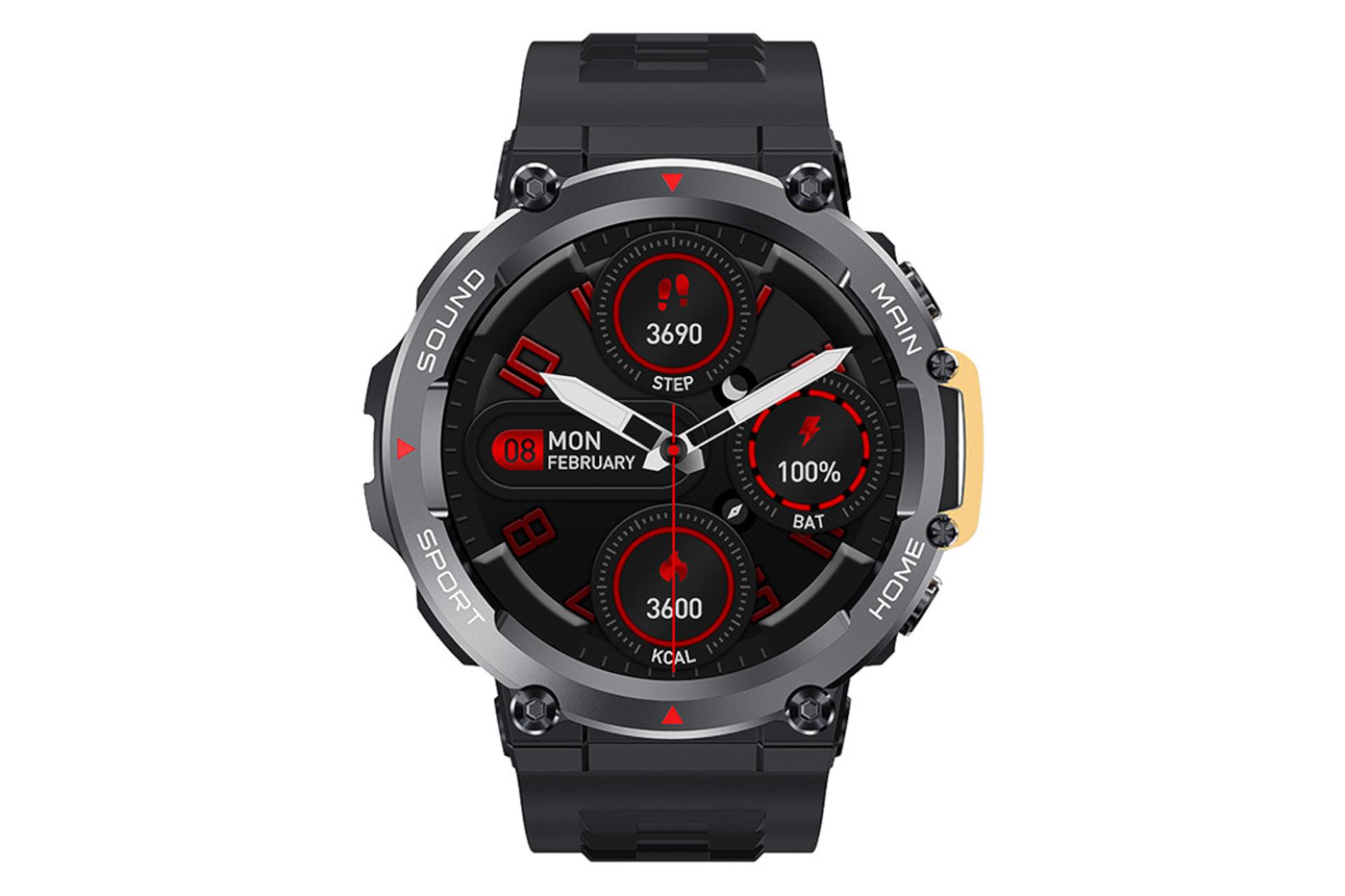 ساعت هوشمند هیسکا HISKA Andromeda از نمای روبرو