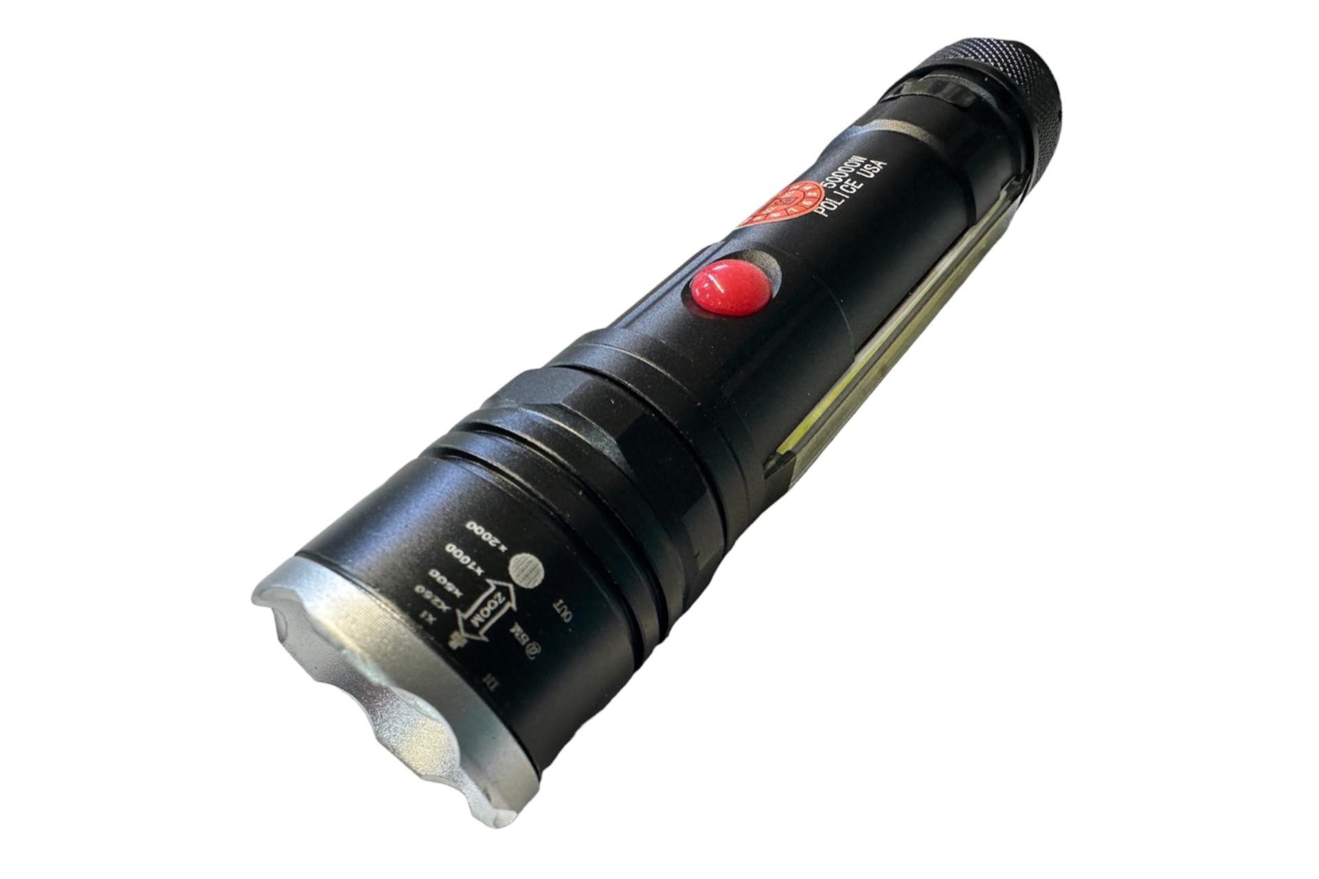 نمای جانبی چراغ قوه پلیس Police ER 50000W