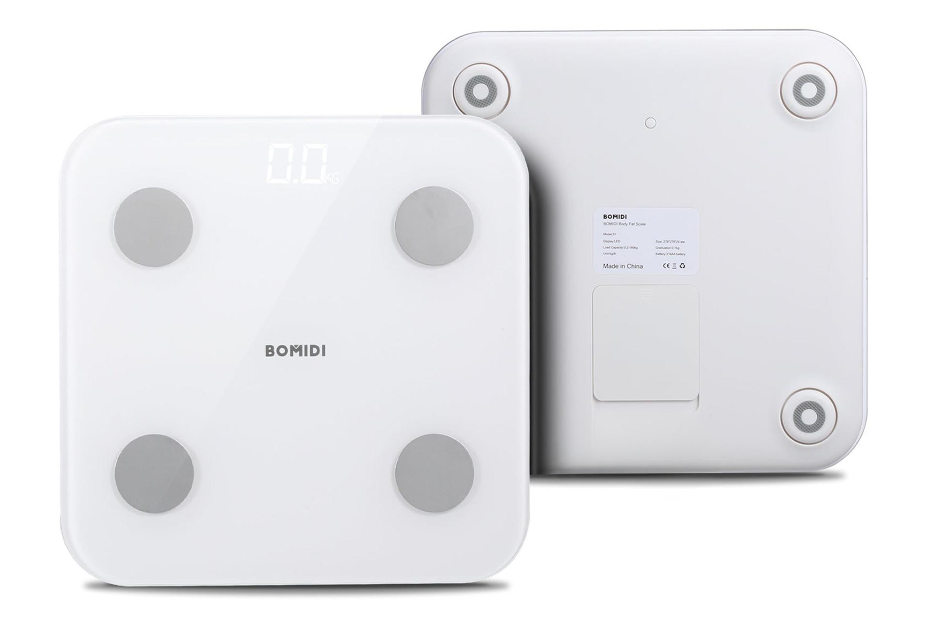 نمای پشتی ترازوی وزن کشی بمیدی Bomidi S1