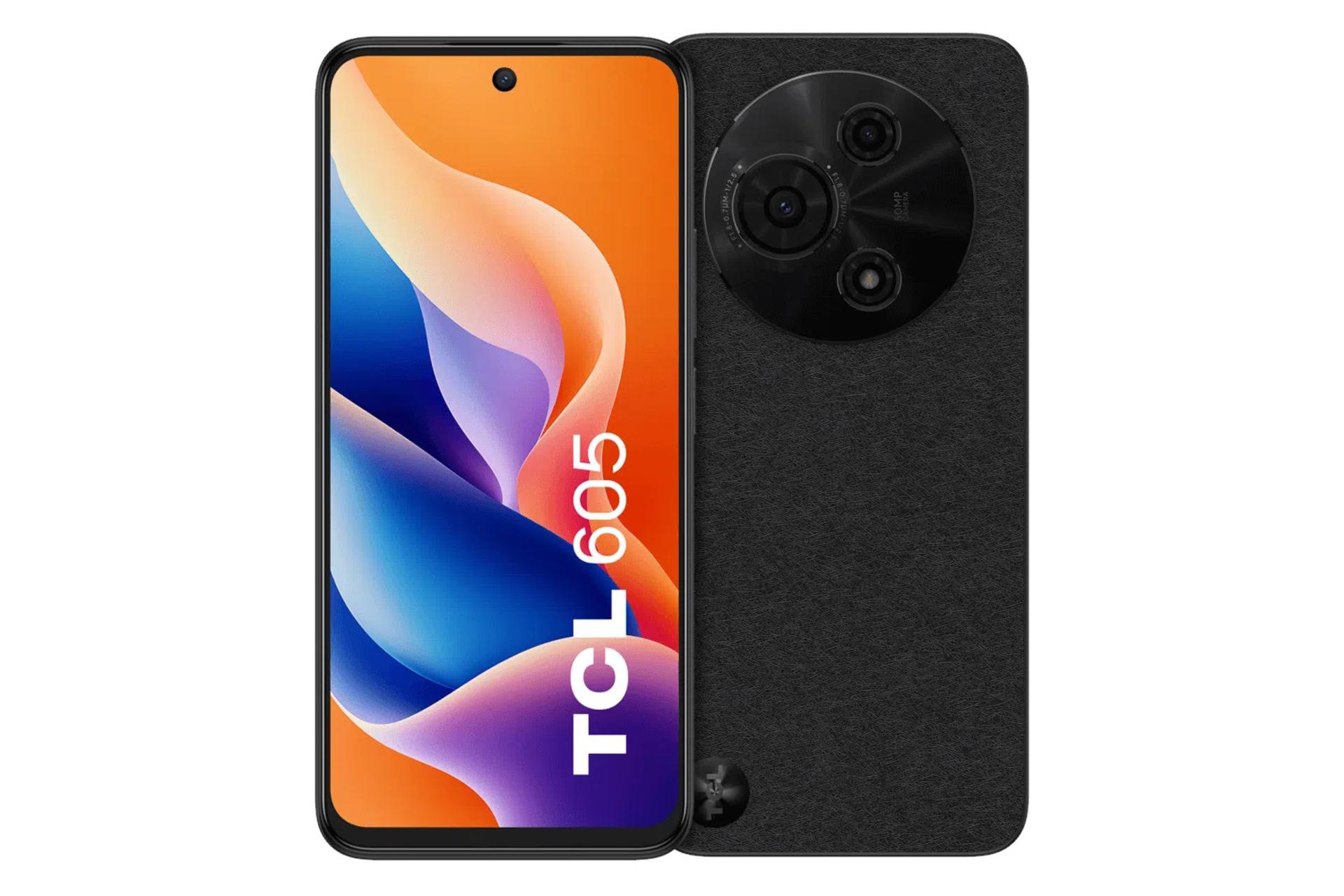 پنل جلو و پشت گوشی موبابل تی سی ال TCL 605 مشکی