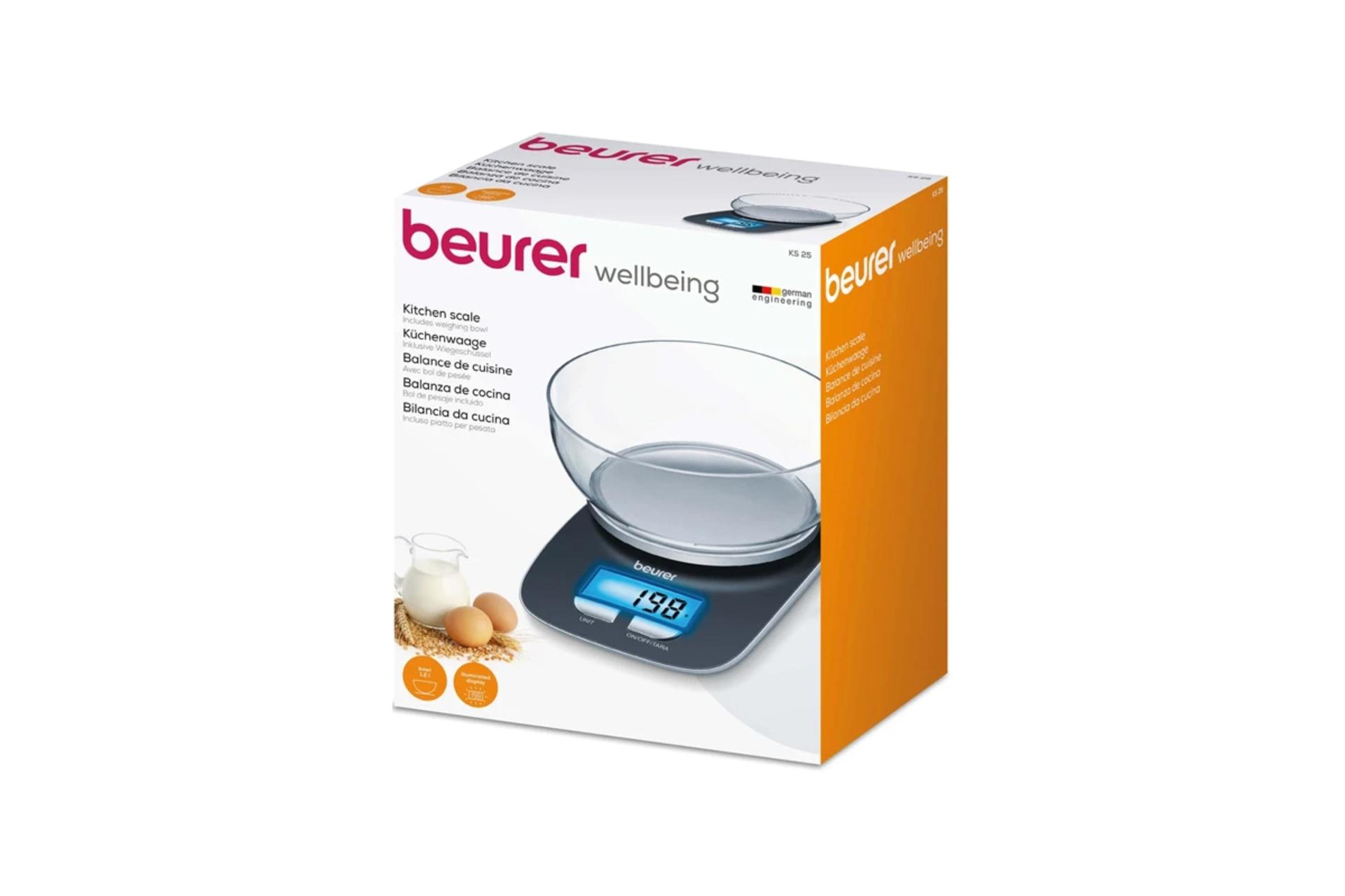 جعبه ترازوی آشپزخانه بیورر KS 25