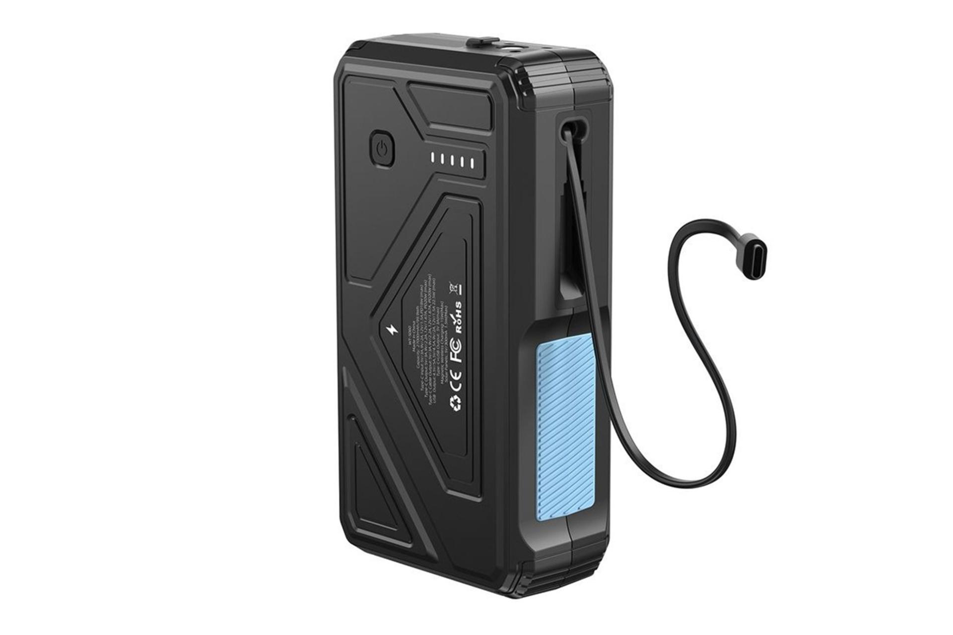 نمای کناری پاور بانک پاورولوجی Powerology PPBCHA77 27000mAh