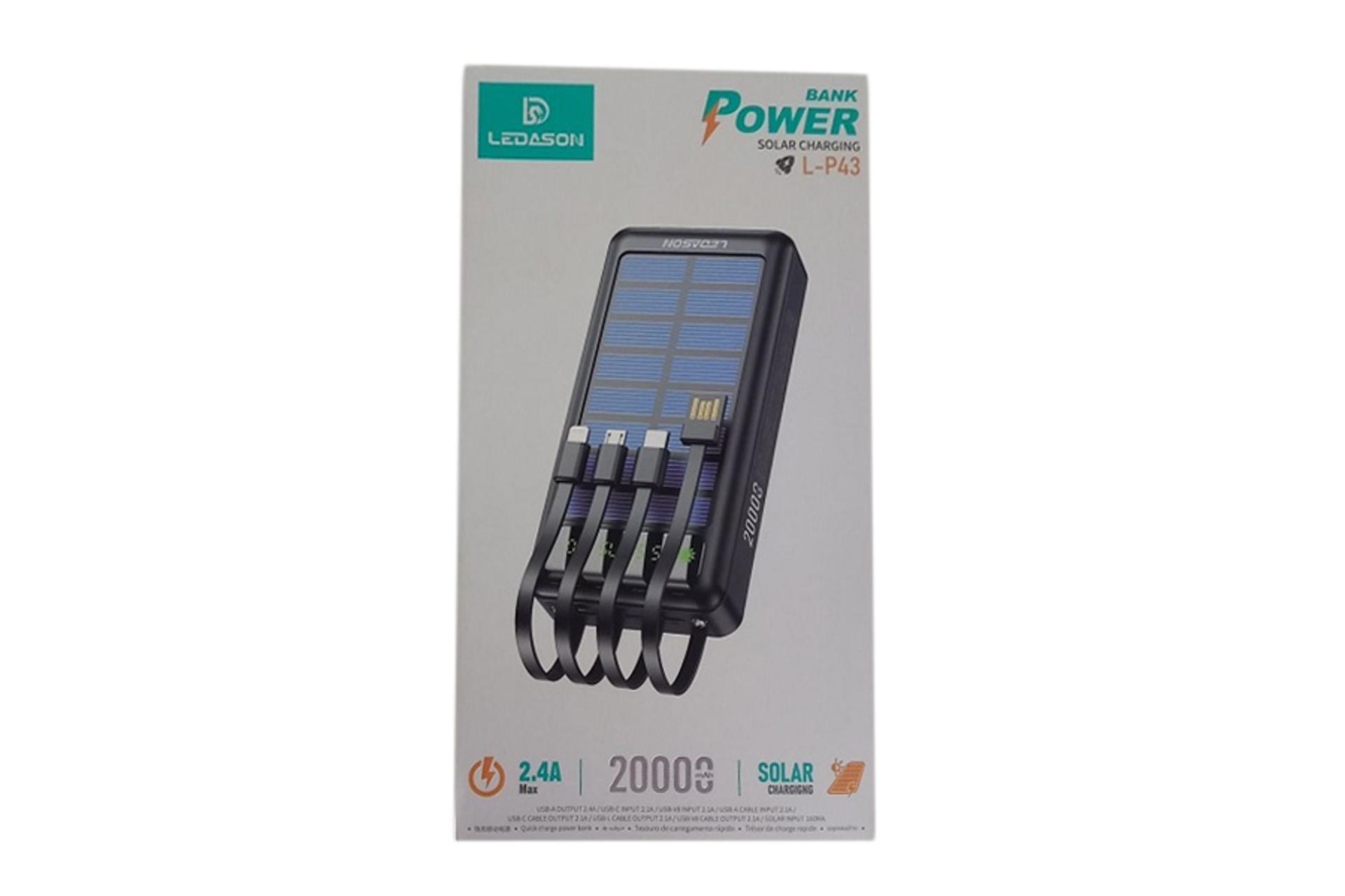 جعبه پاور بانک لیداسون LEDASON L-P43 20000mAh