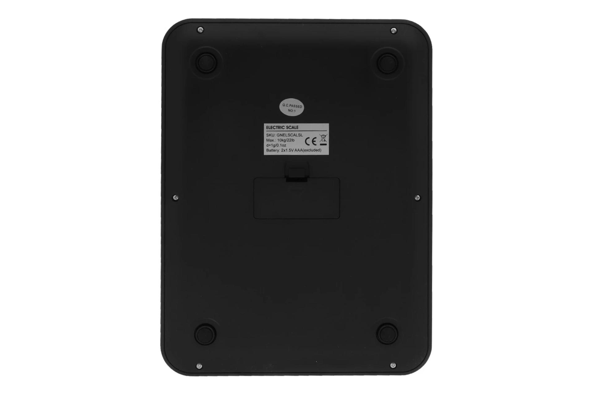 نمای پشت و بدنه ترازوی آشپزخانه گرین لیون Electric Scale 10KG Max