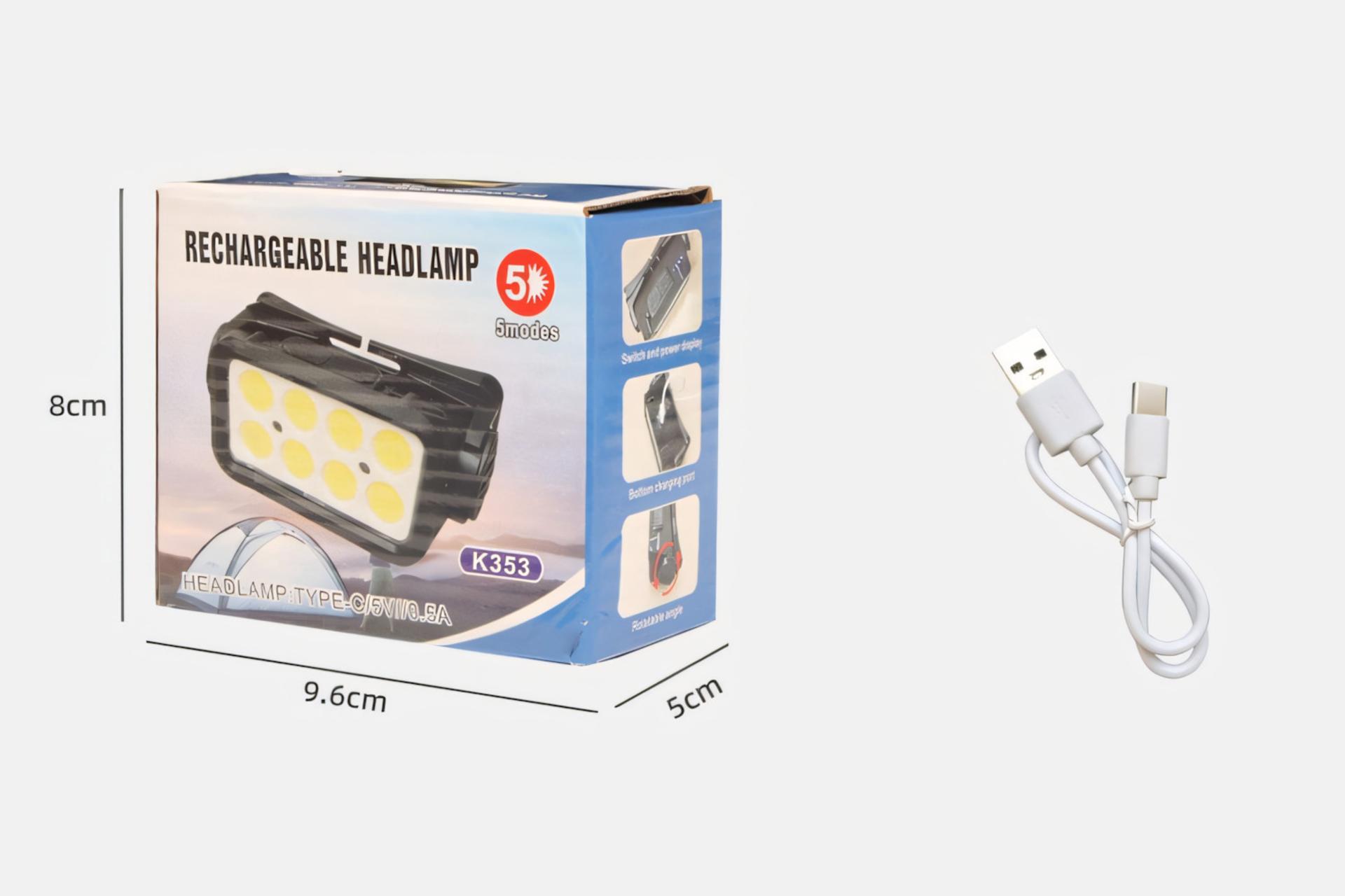 اقلام همراه چراغ قوه پیشانی COB-K353