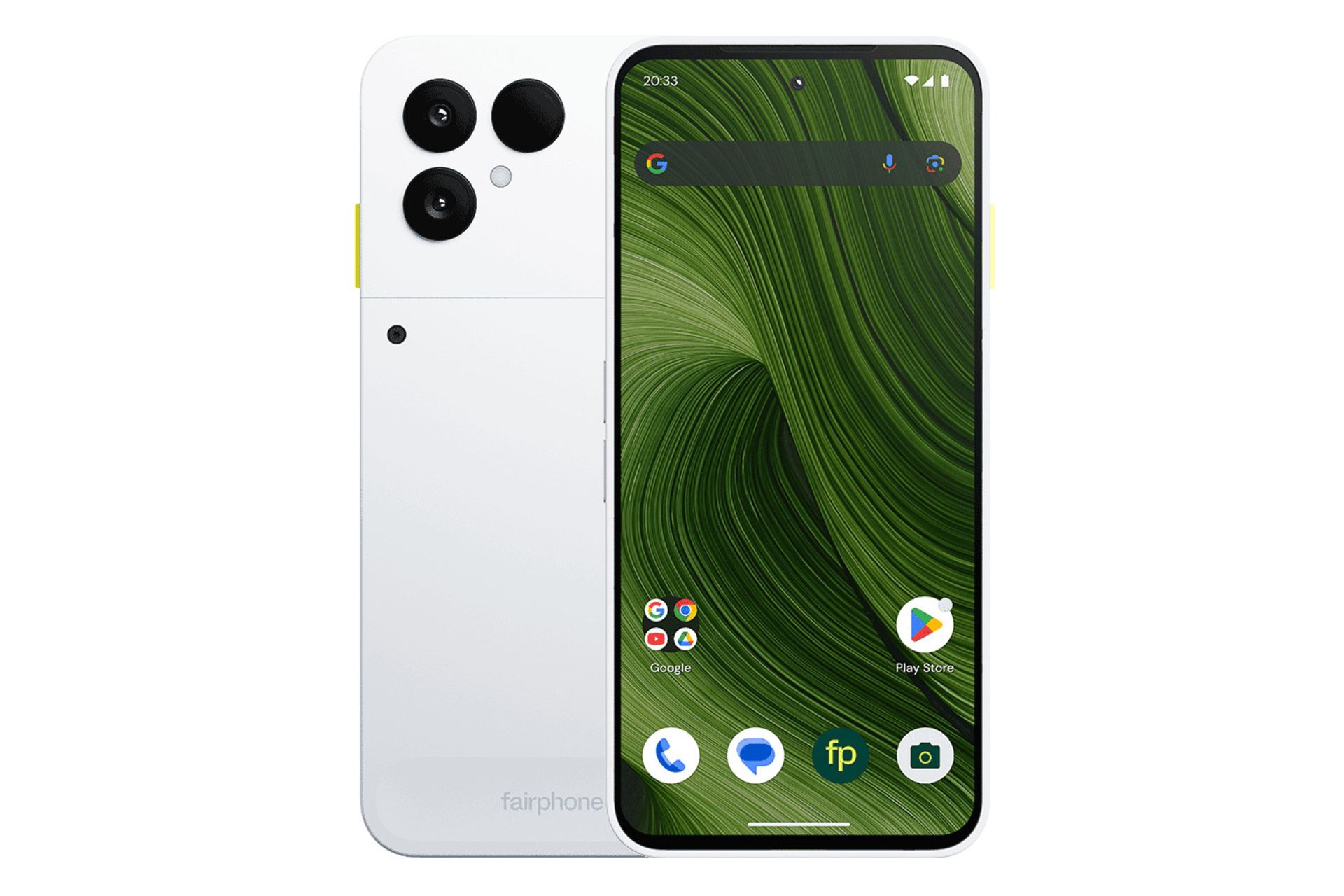 پنل جلو و صفحه نمایش گوشی موبایل گوشی فیرفون 6 سفید / Fairphone 6