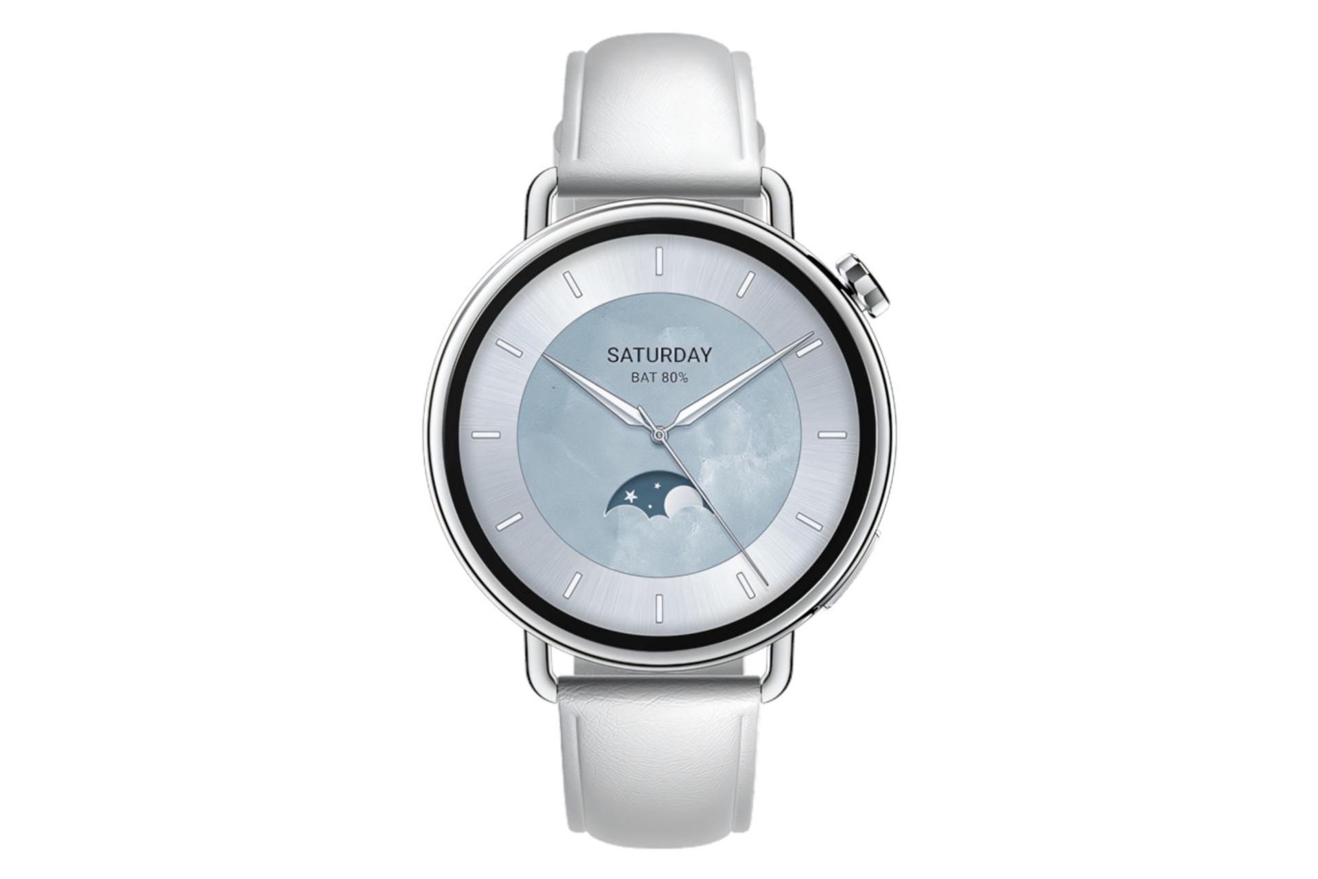 ساعت هوشمند واچ S4 شیائومی مدل 41 میلی‌متری با بند سفید / Xiaomi Watch S4 41mm