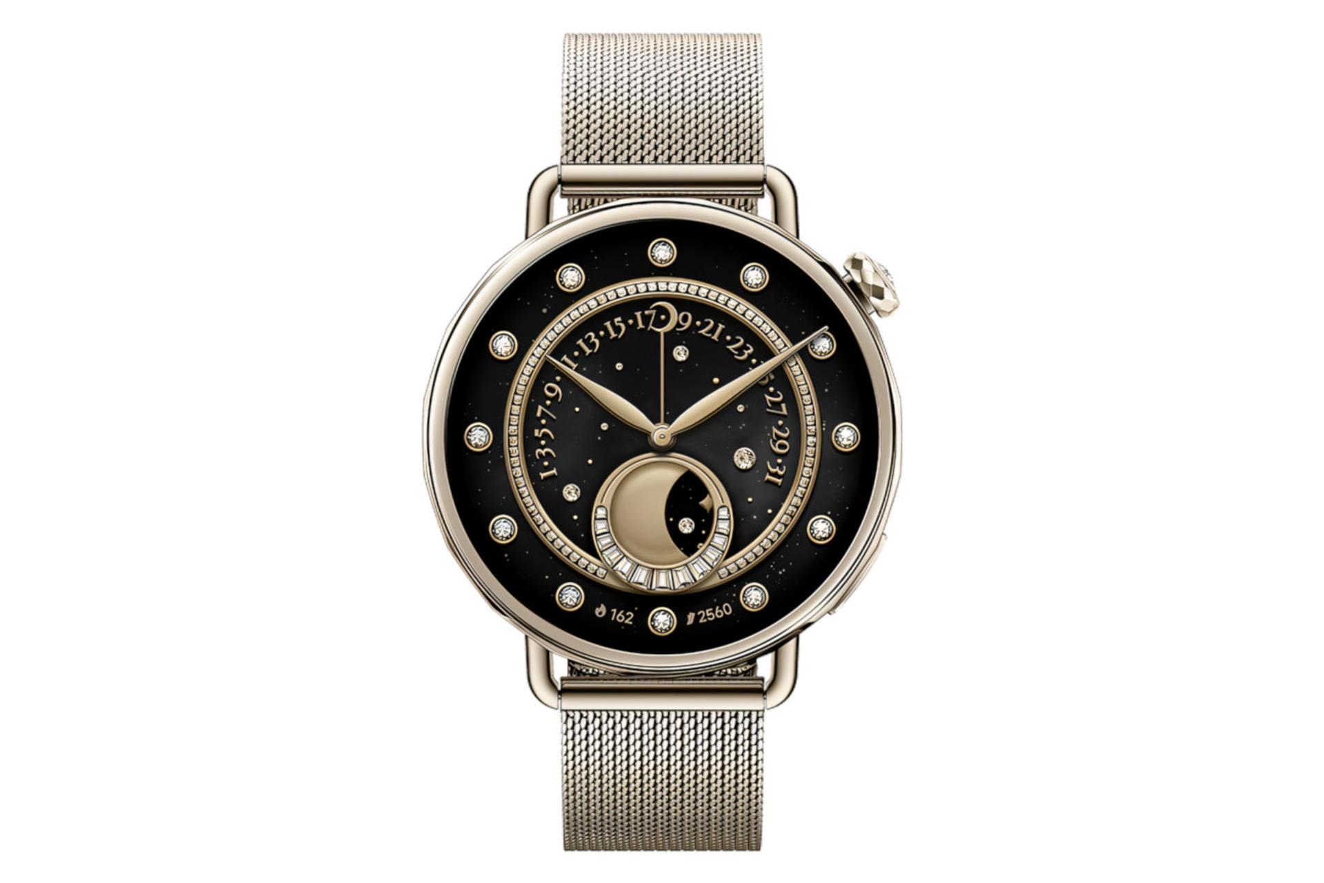 ساعت هوشمند واچ S4 شیائومی مدل 41 میلی‌متری طلایی از نمای روبرو / Xiaomi Watch S4 41mm