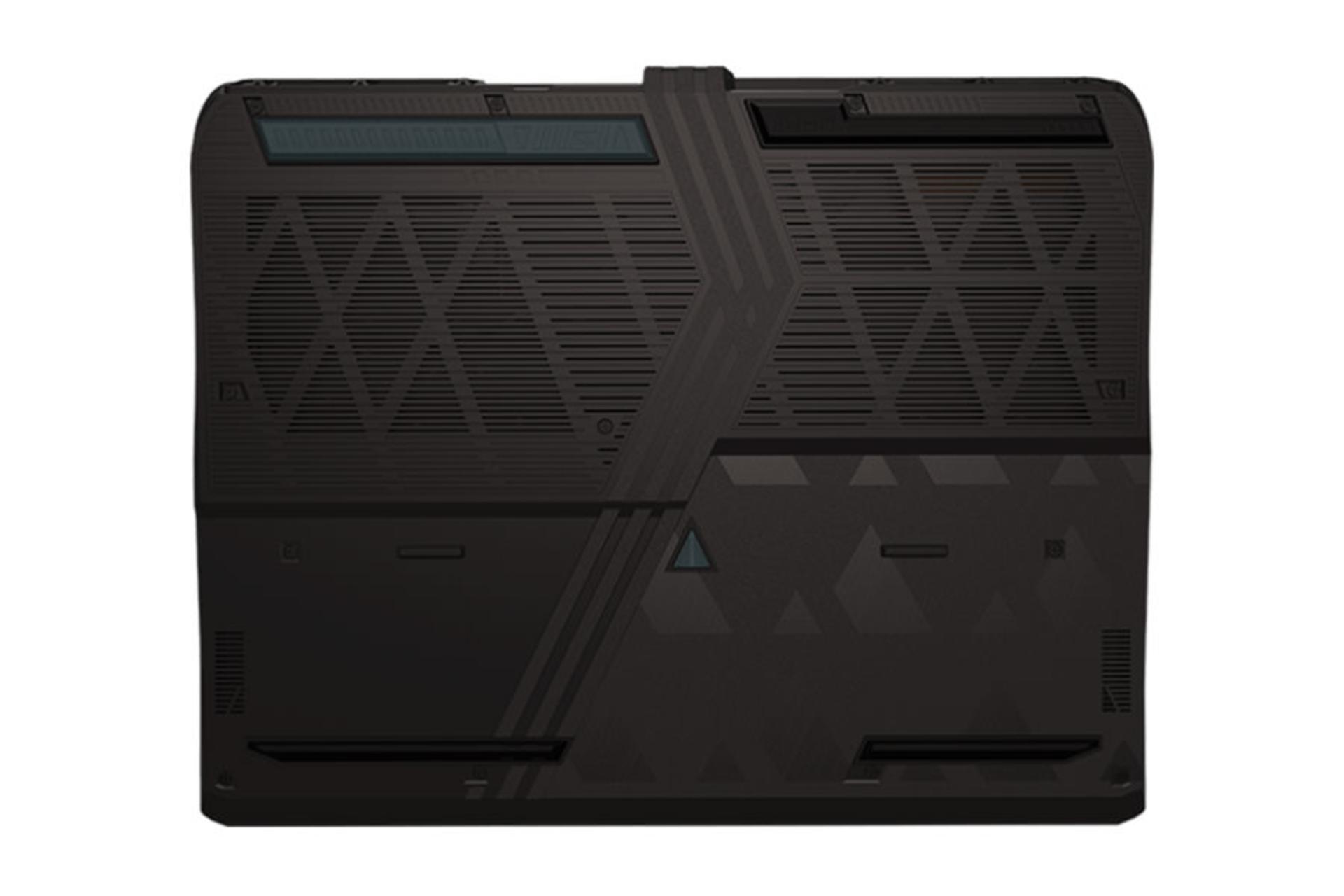 مرجع متخصصين ايران لپ تاپ ام اس آي MSI Vector 16 HX AI A2XW نماي زير و دريچه هاي تهويه