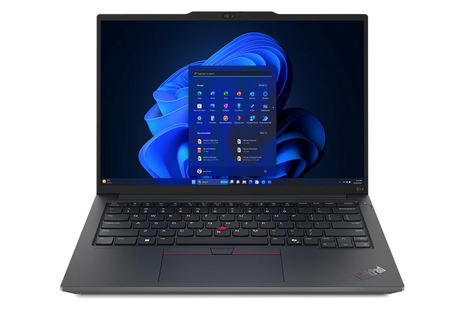 لپ تاپ لنوو Lenovo ThinkPad E14 Gen 6 نمای جلو