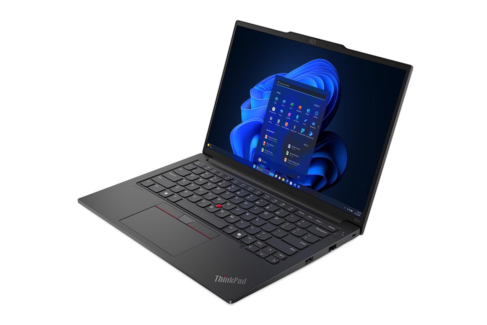 لپ تاپ لنوو Lenovo ThinkPad E14 Gen 6 نمای جلو و راست
