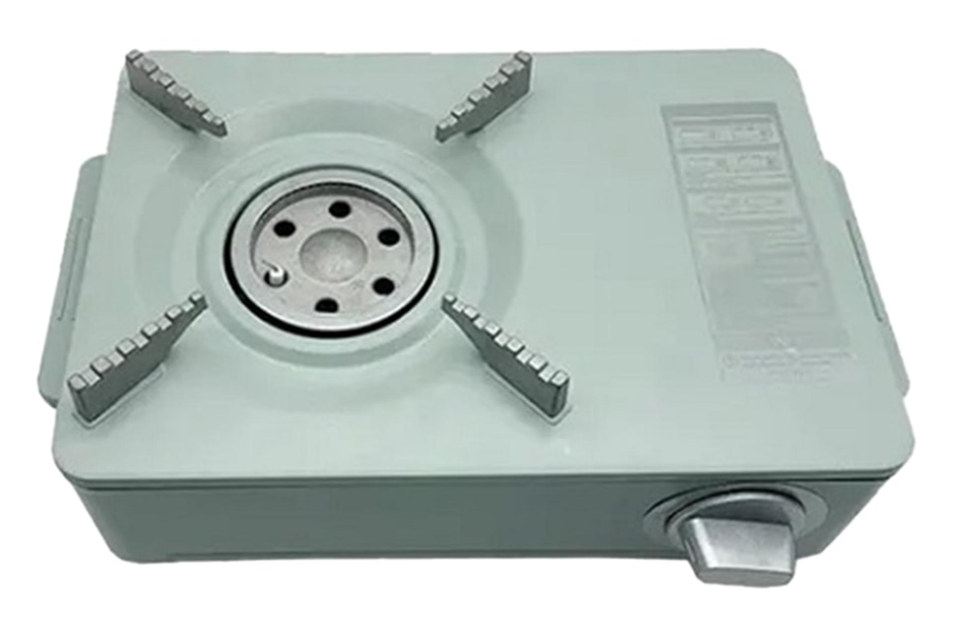 نمای پنل بالای اجاق سفری مدل Cassette Stove با نمایش شعله پخش کن