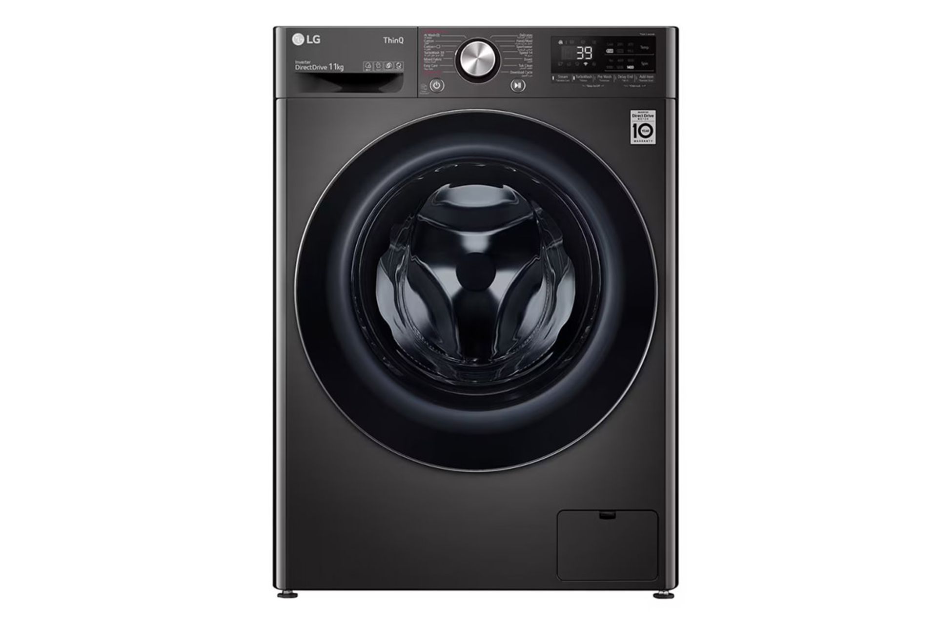 ماشین لباسشویی ال جی LG WR9011PBG نمای جلو