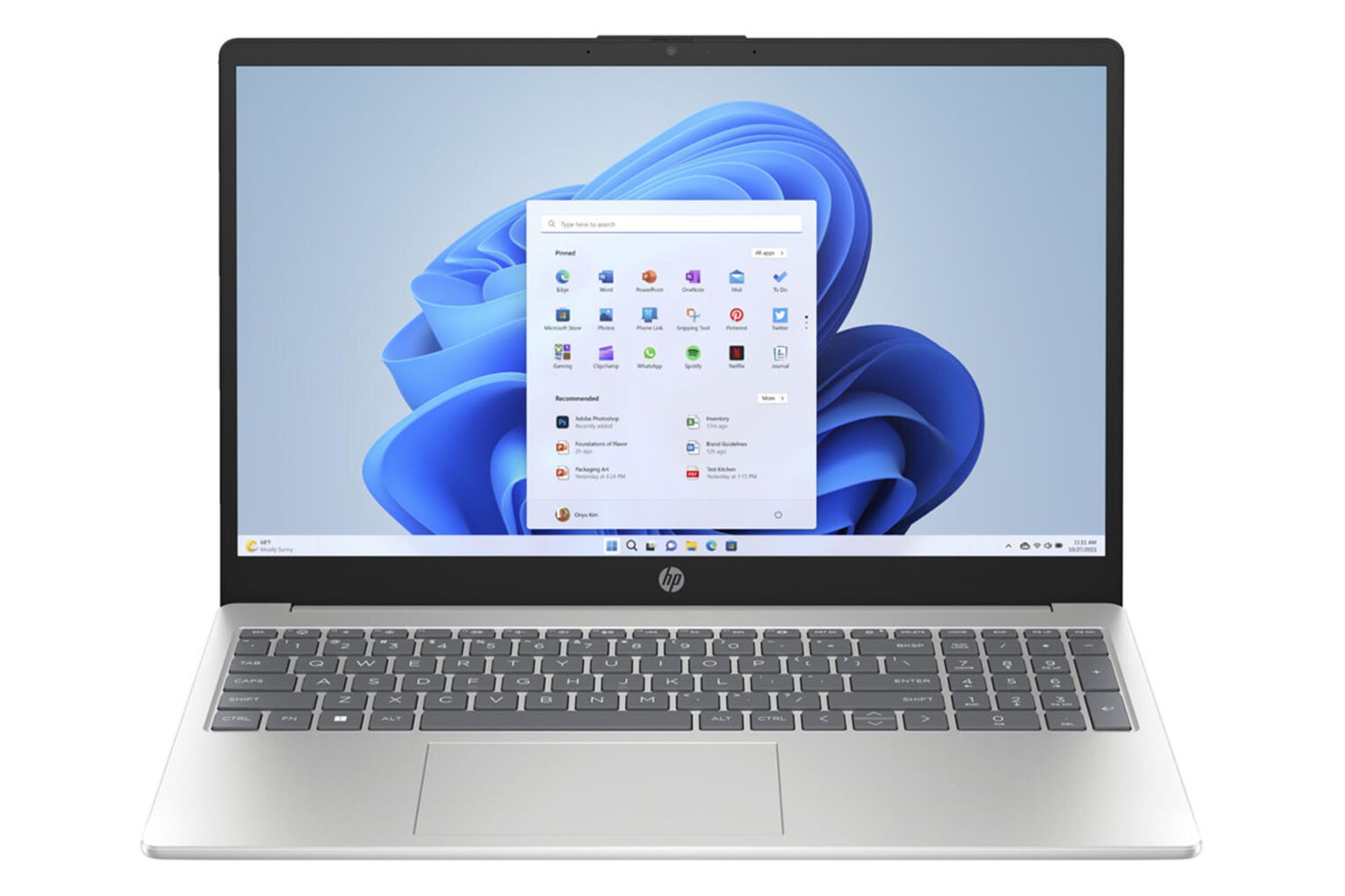 لپ تاپ اچ پی HP 15-fd0005dx نمای جلو