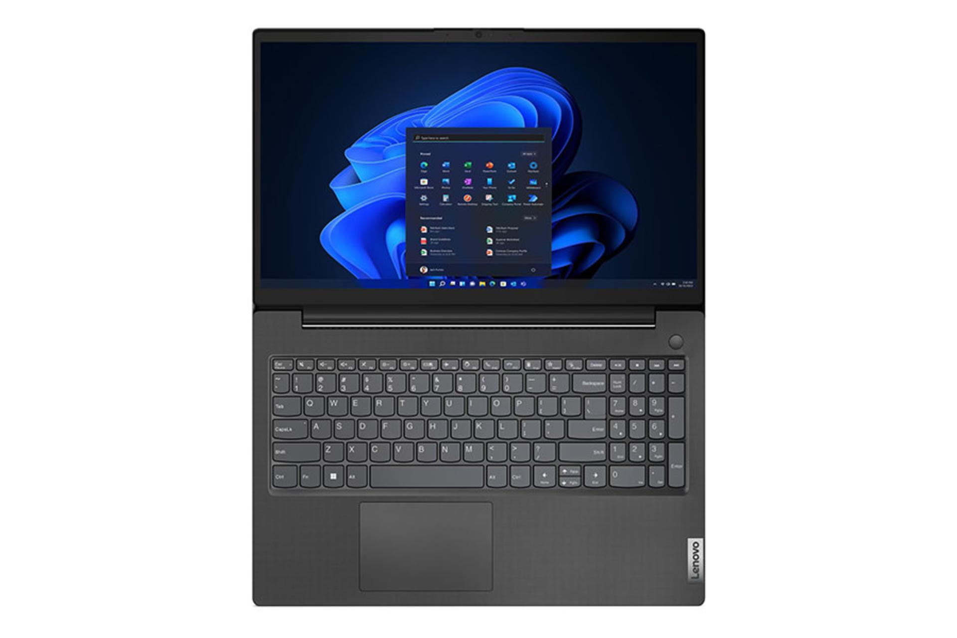 لپ تاپ لنوو Lenovo V15 G4 AMN نمای بالا و کیبورد