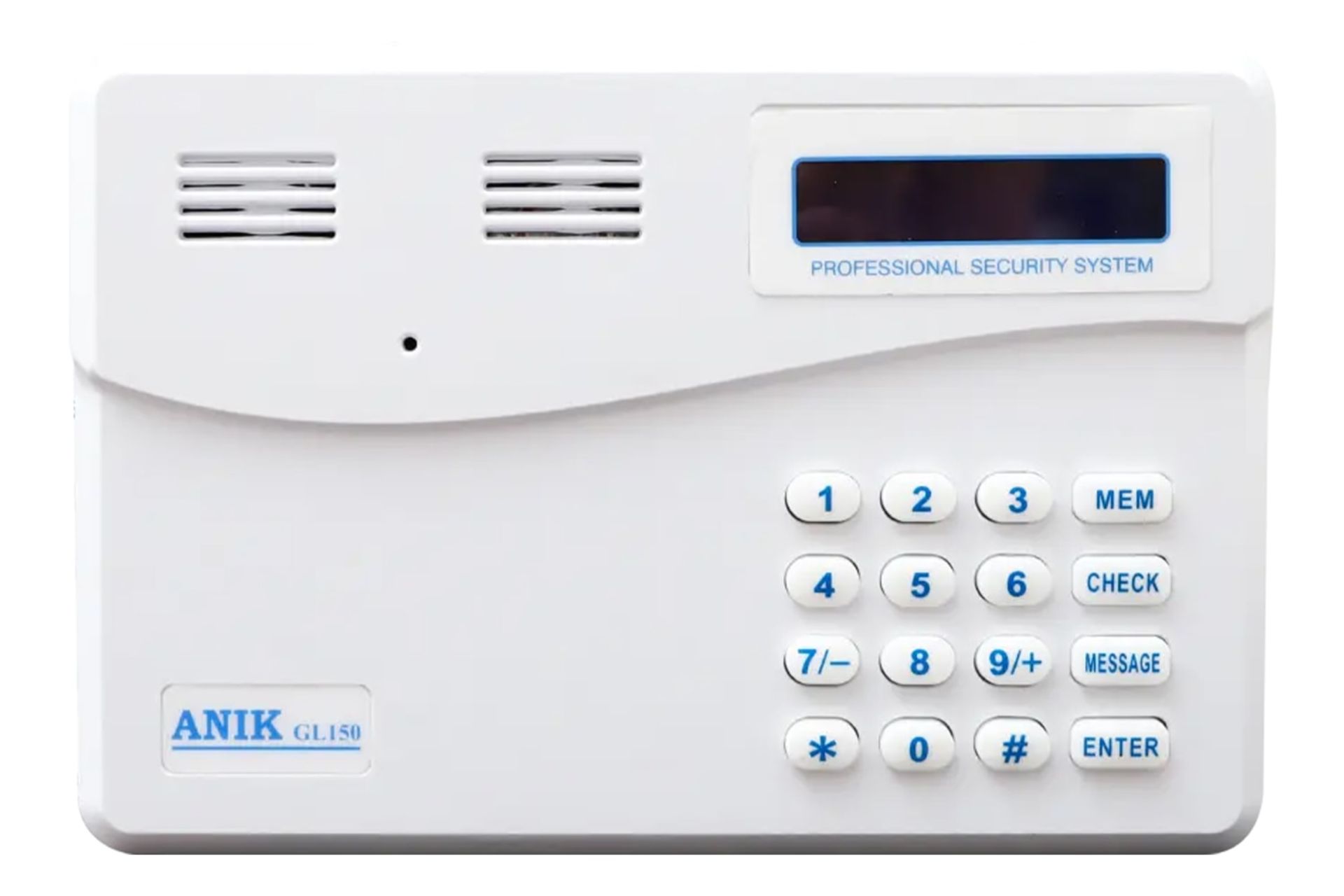 نمای جلوی دزدگیر اماکن آنیک L50 با نمایش صفحه کلید و نمایشگر