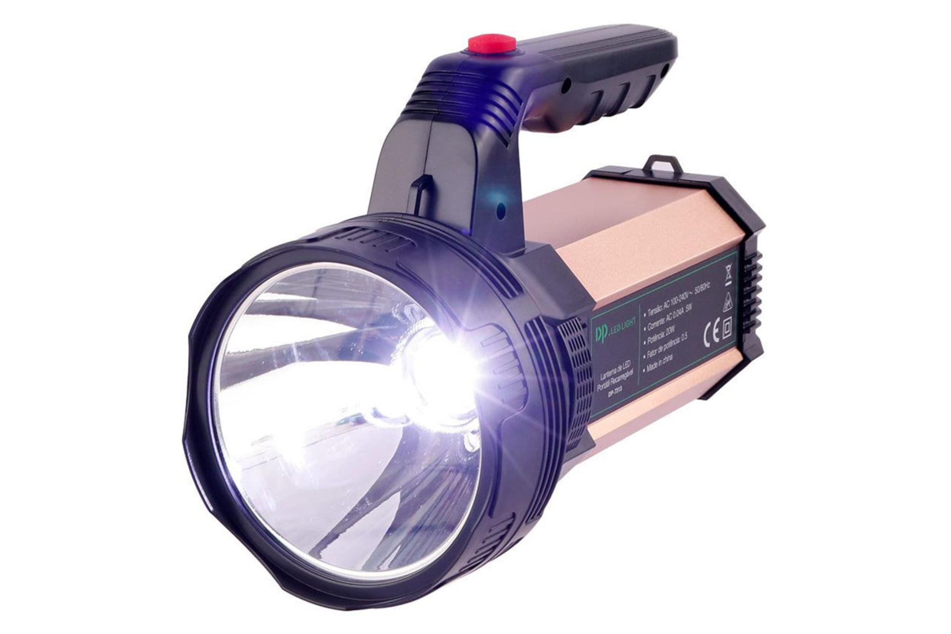 چراغ قوه دی پی DP-7313 در حالت روشن