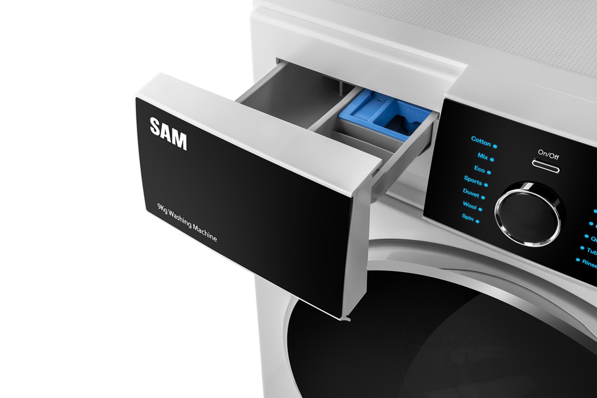 سام الکترونیک SAM Electronic DD-P1482 نمای کشوی پودر و مایع