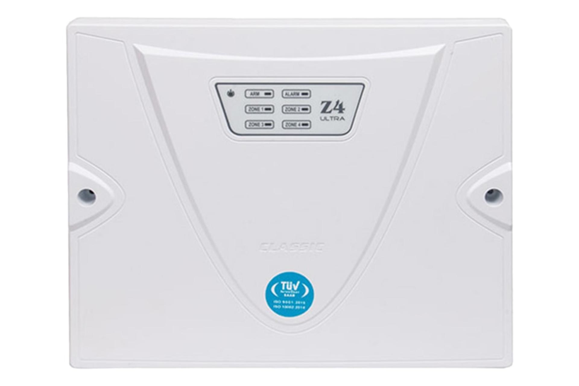 نمای پنل جلوی دزدگیر اماکن کلاسیک Z4 ULTRA TERACODE با نمایش لوگو