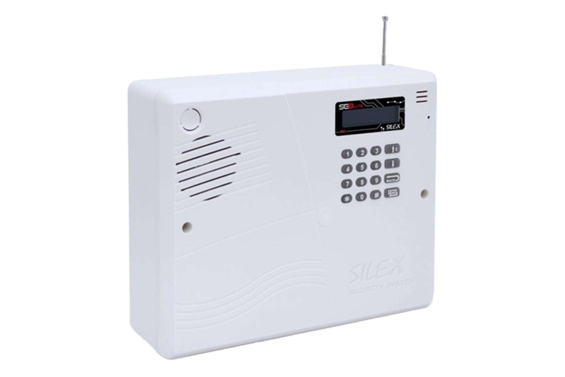 نمای نیمرخ پنل سمت چپ دزدگیر اماکن سایلکس SG8 Lite با نمایش آنتن