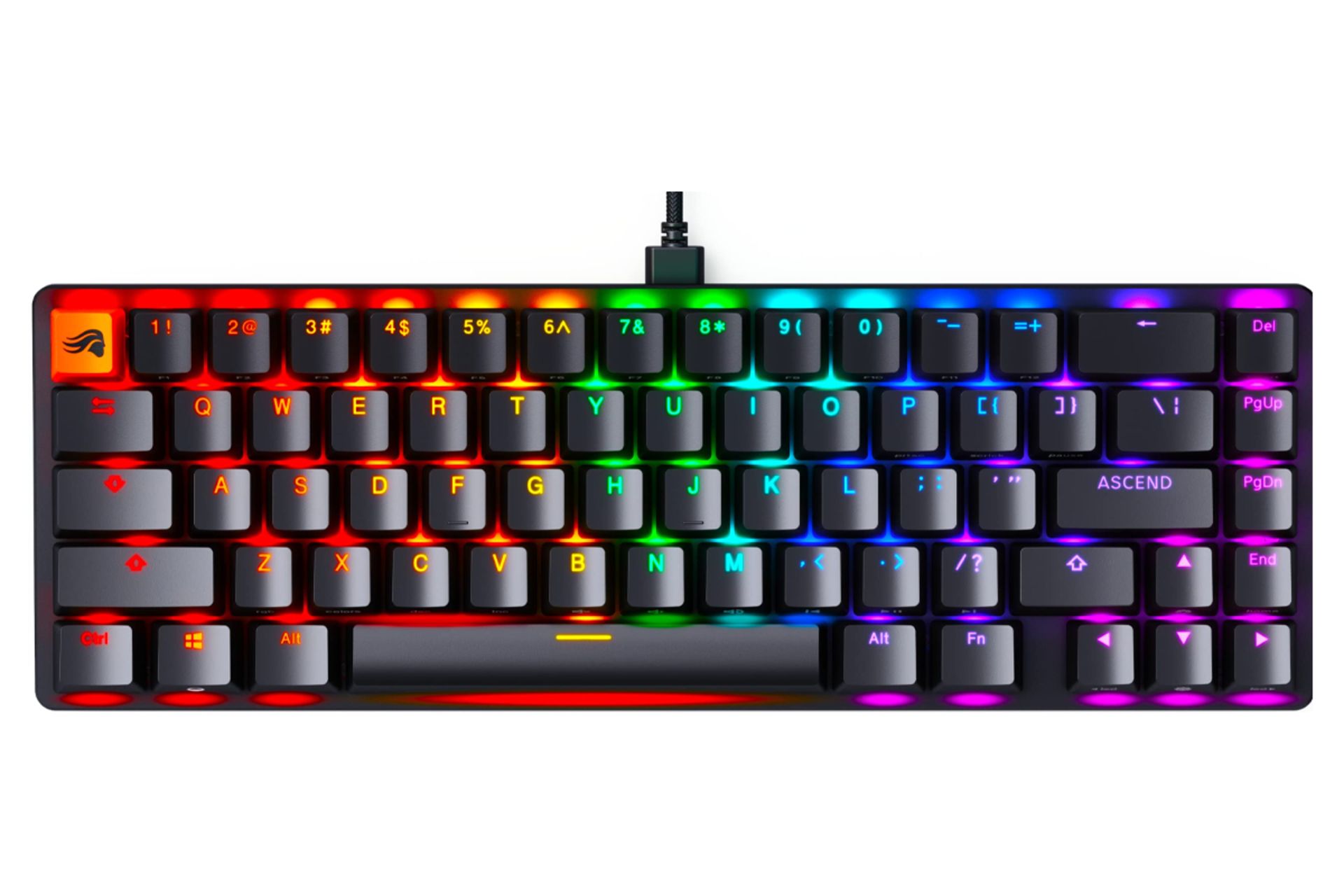 ابعاد و اندازه کیبورد گلوریوس GMMK 2 65%