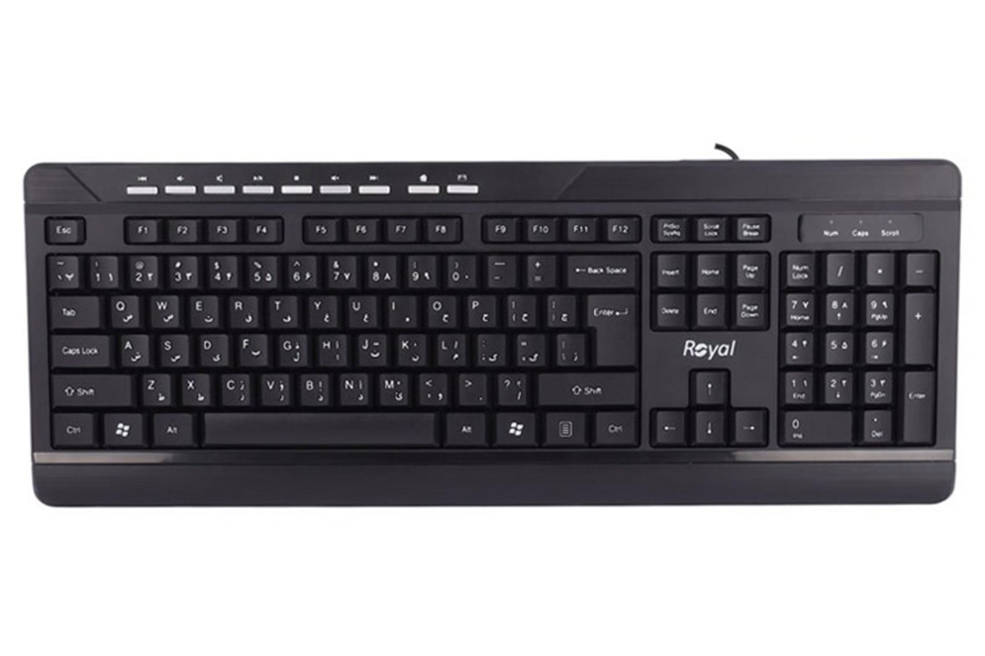کیبورد رویال RK-330 رنگ مشکی